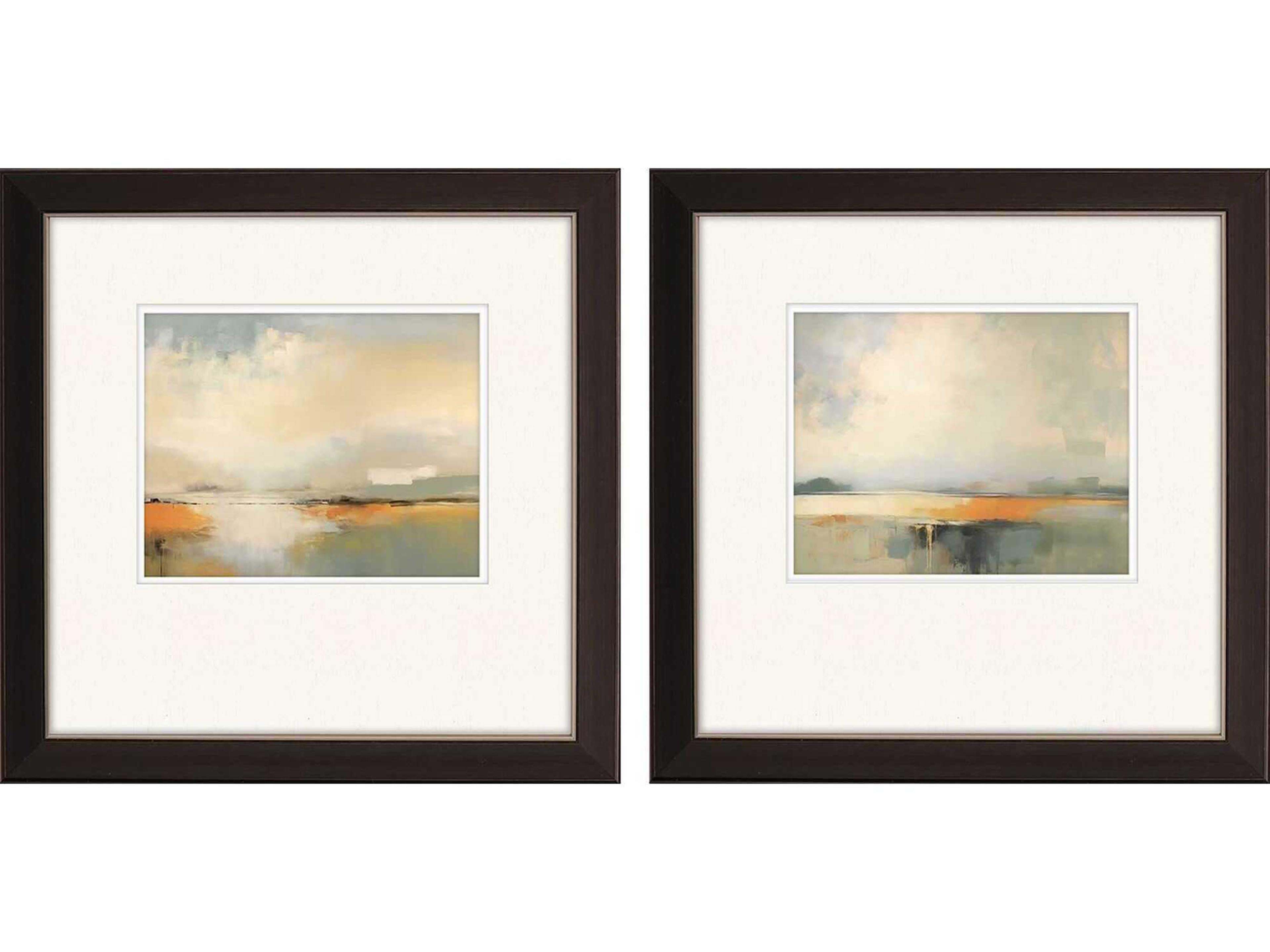 Waterside Silent Landscape-II Wall Art Set of 2