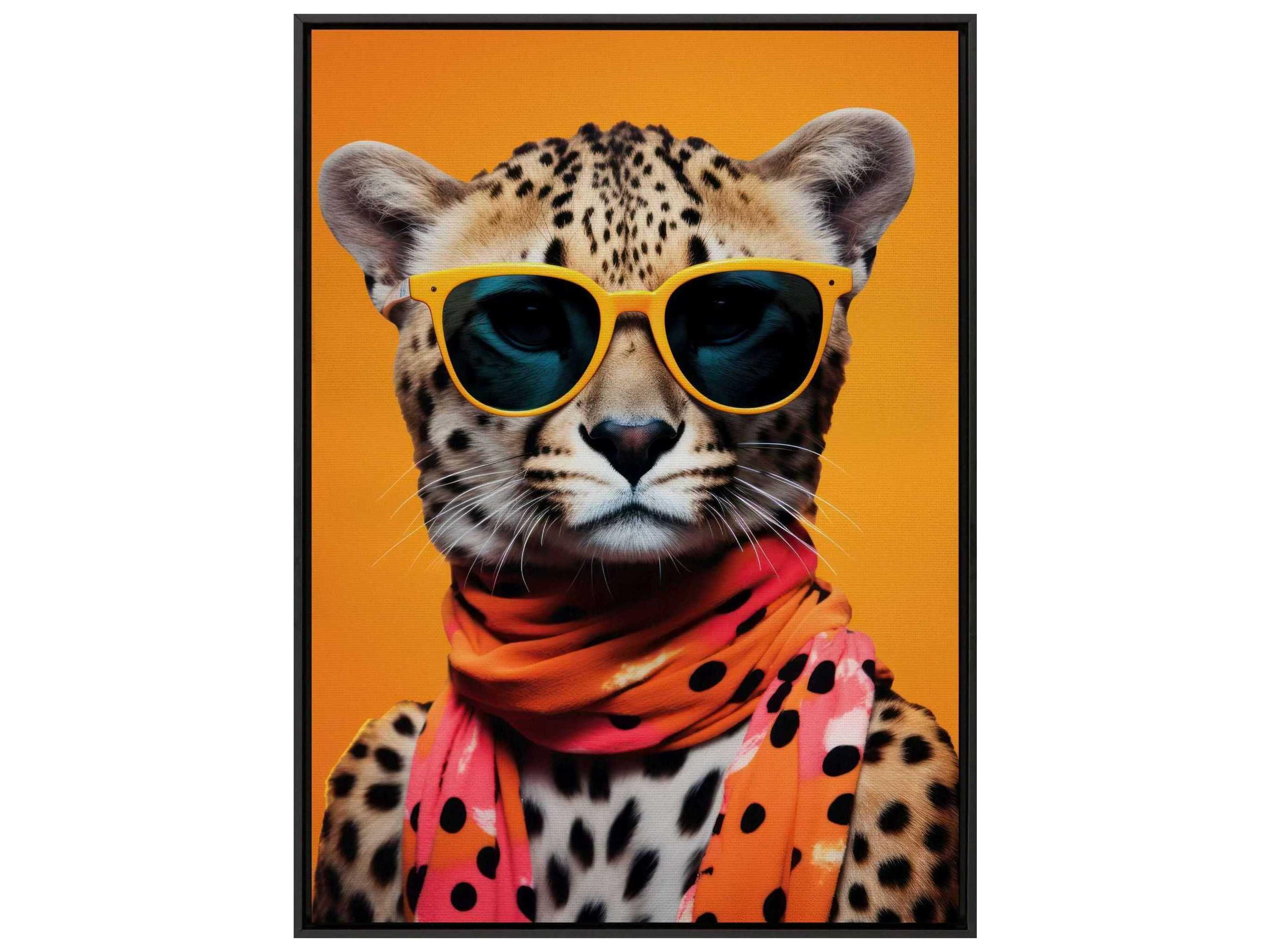 Animals Fierce Fashionista Canvas Wall Art
