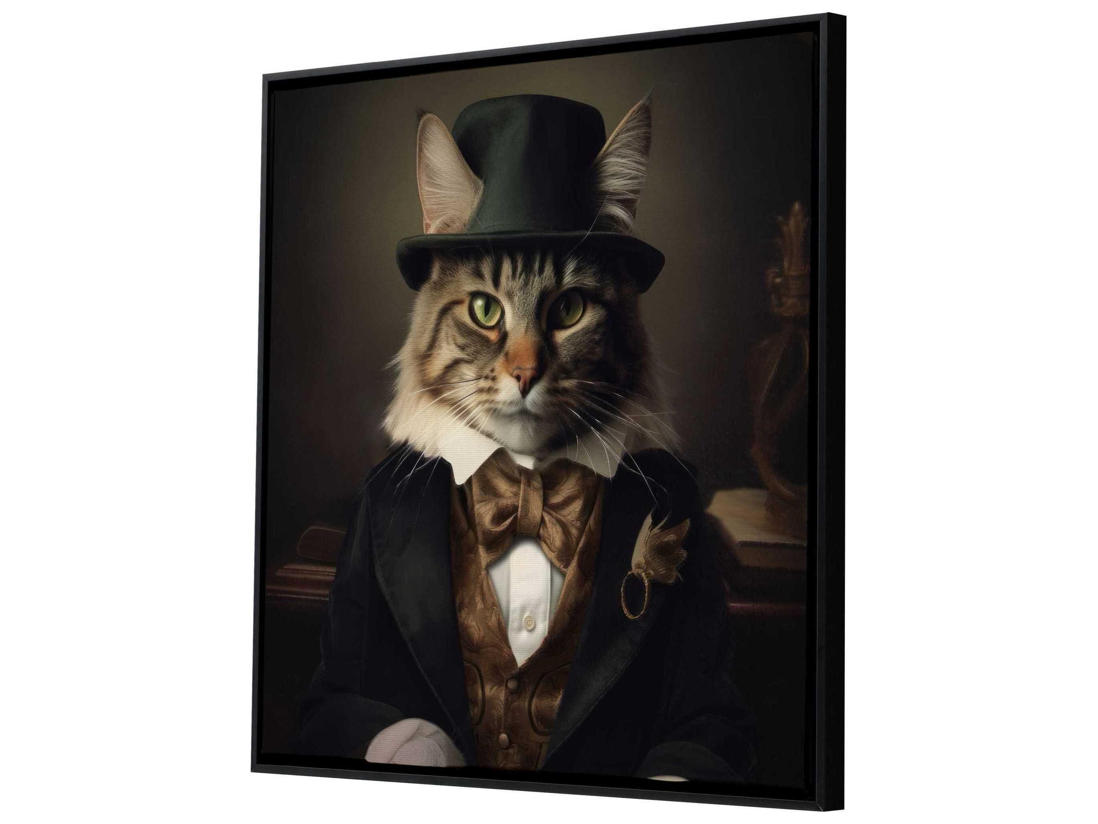 Paragon Animals Charming Cat Canvas Wall Art