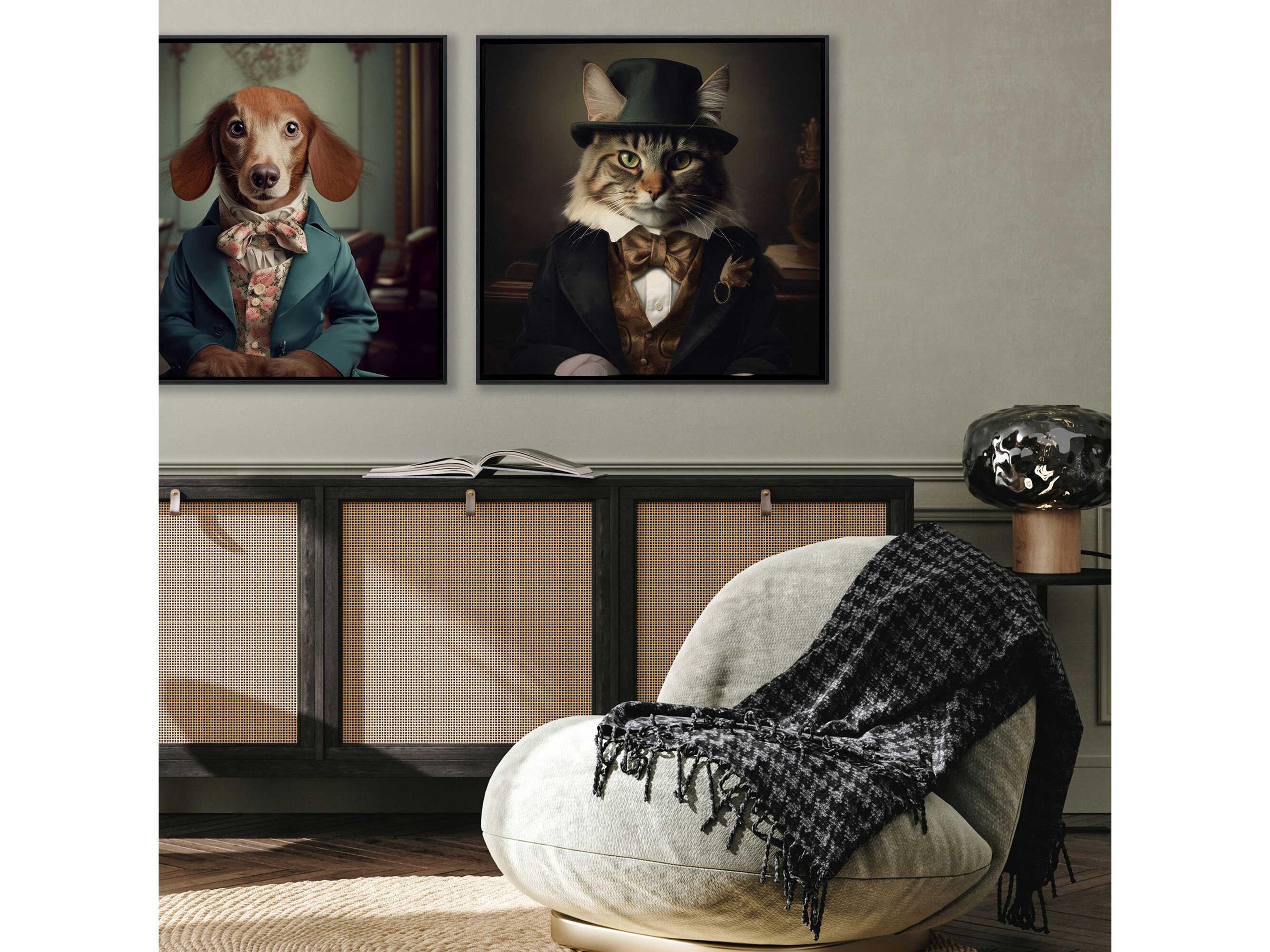 Paragon Animals Charming Cat Canvas Wall Art