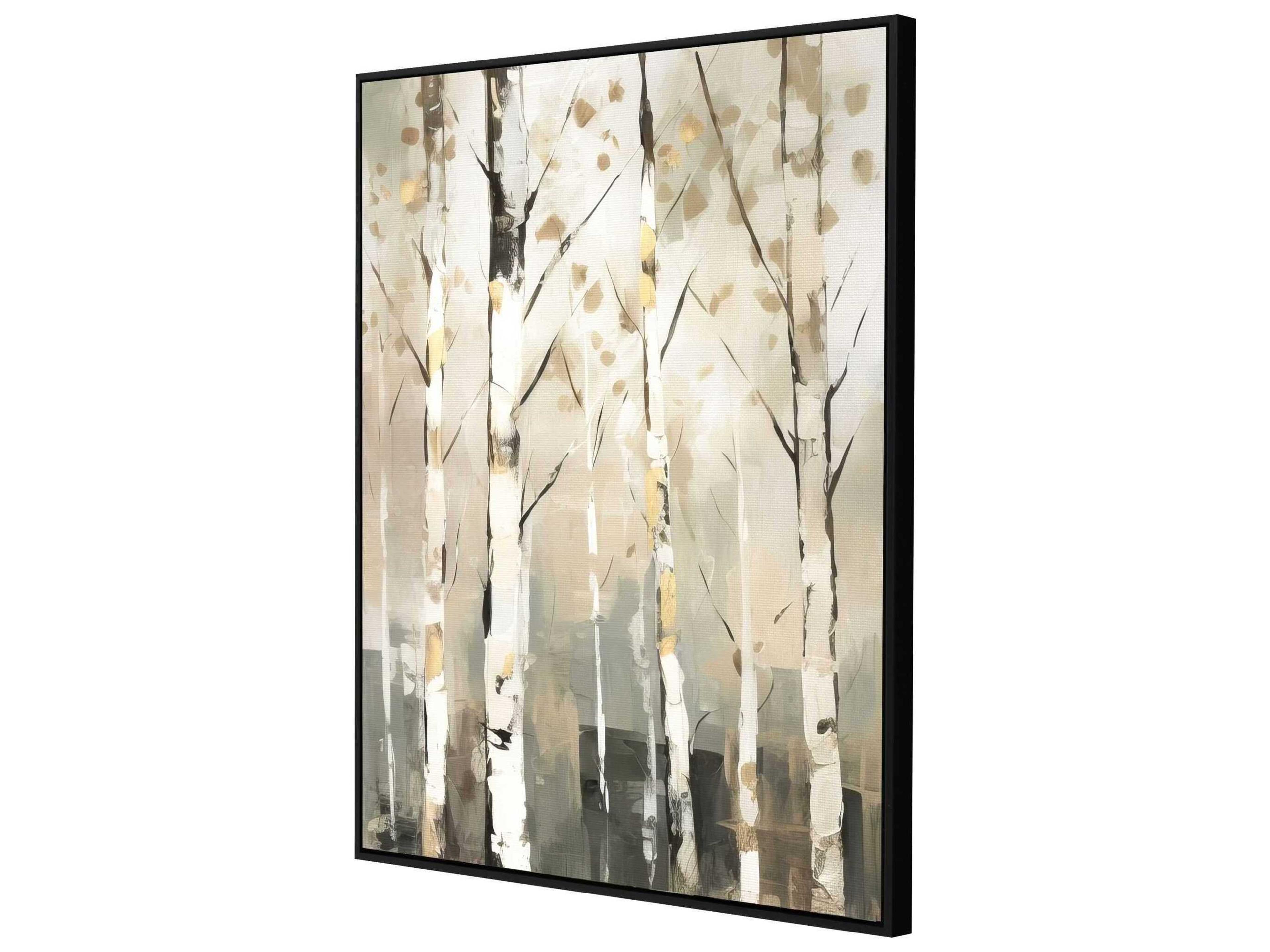 Paragon Landscapes Birch Silhouette-III Canvas Wall Art