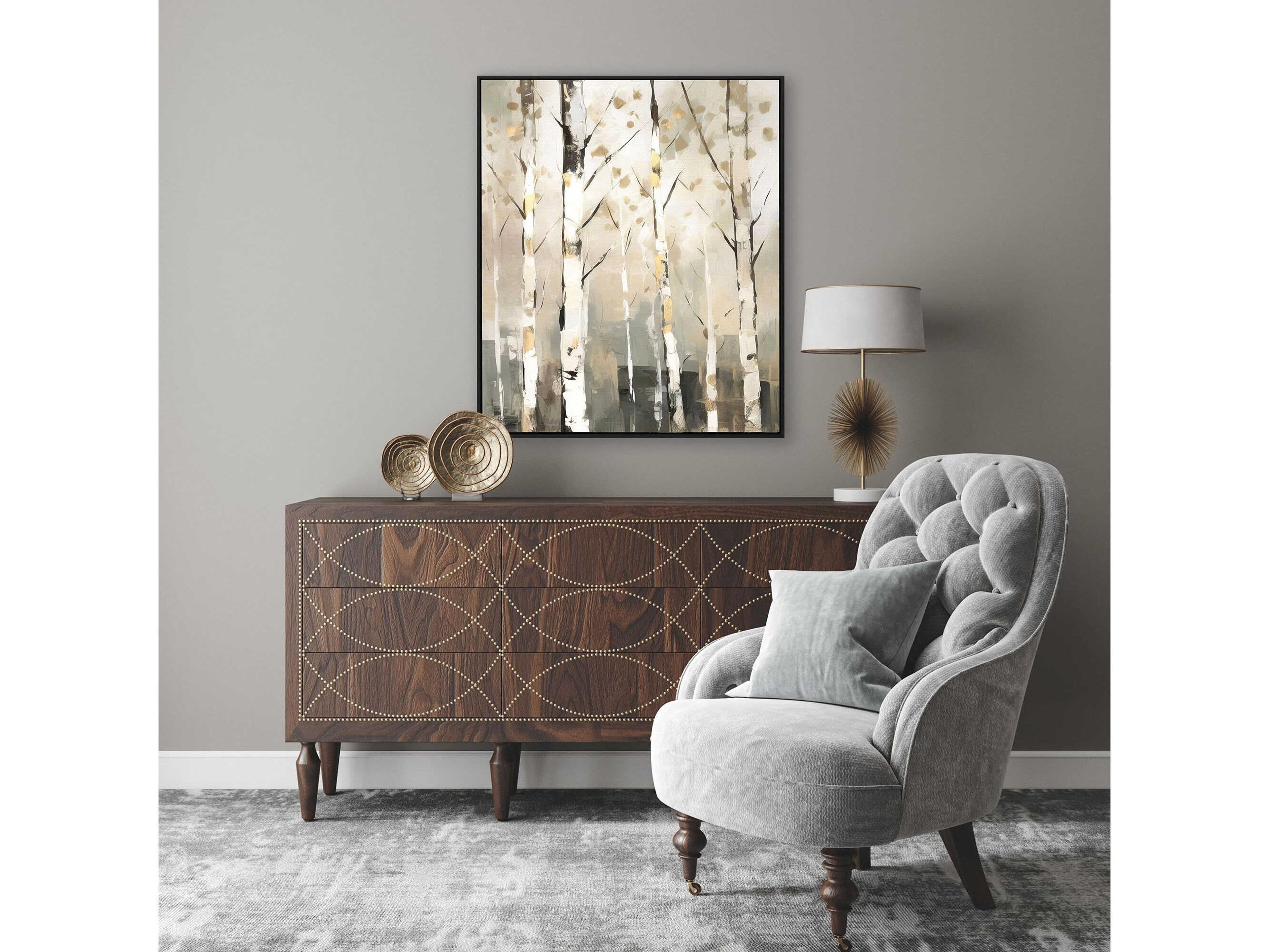 Paragon Landscapes Birch Silhouette-III Canvas Wall Art