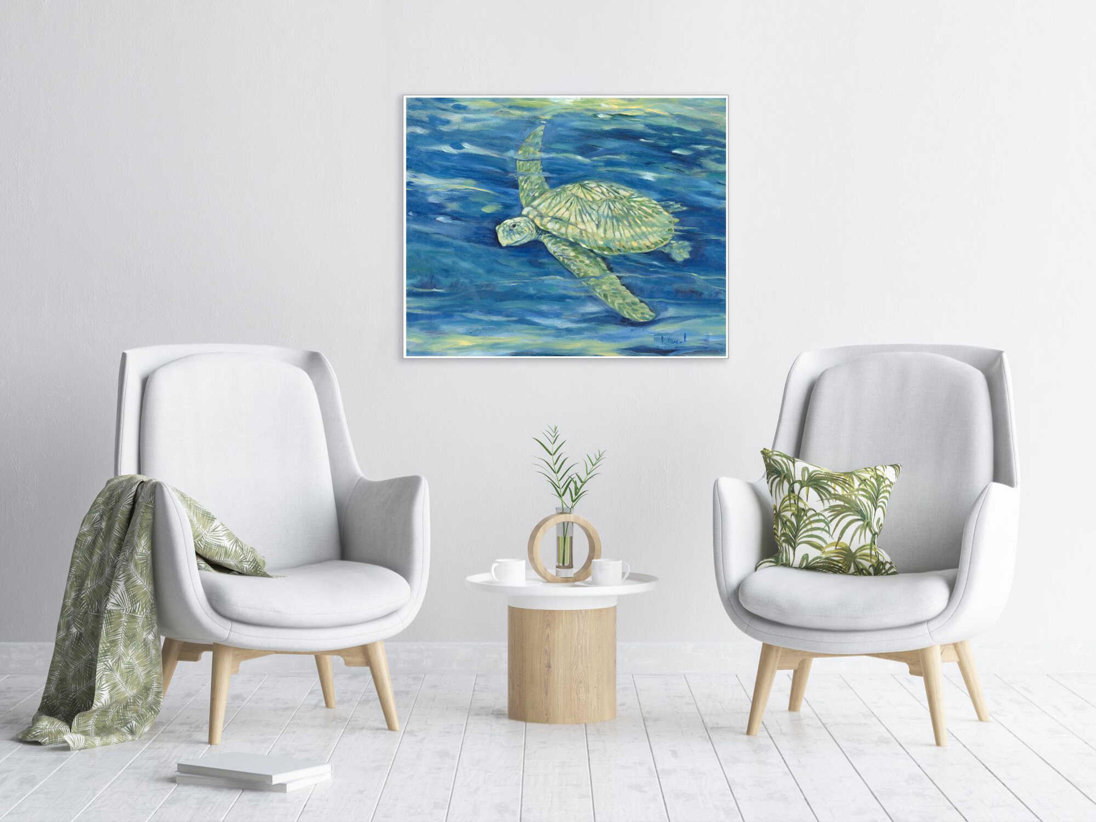 Paragon Animals Lagoon Turtle-II Canvas Wall Art