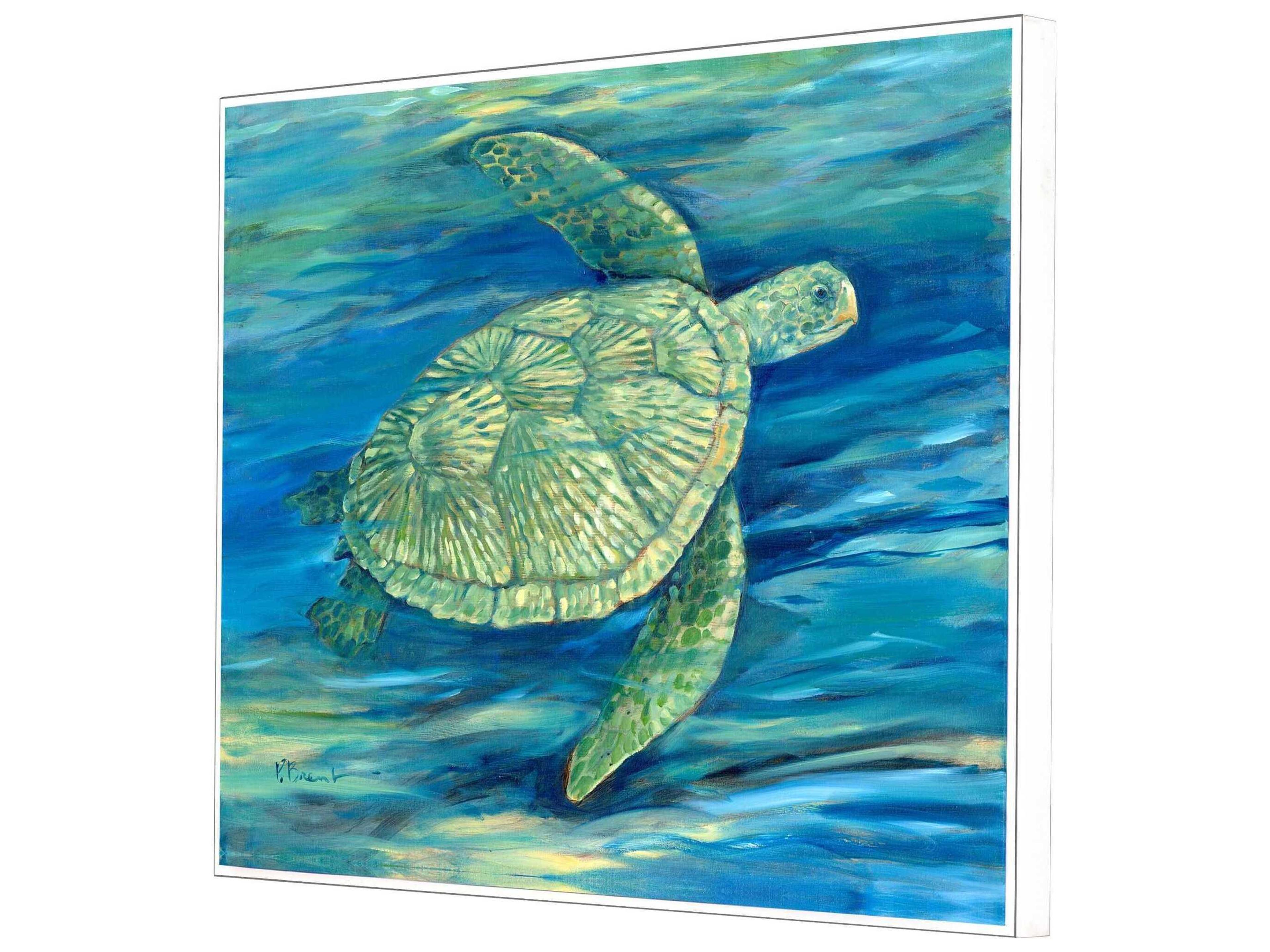 Paragon Animals Lagoon Turtle-III Canvas Wall Art