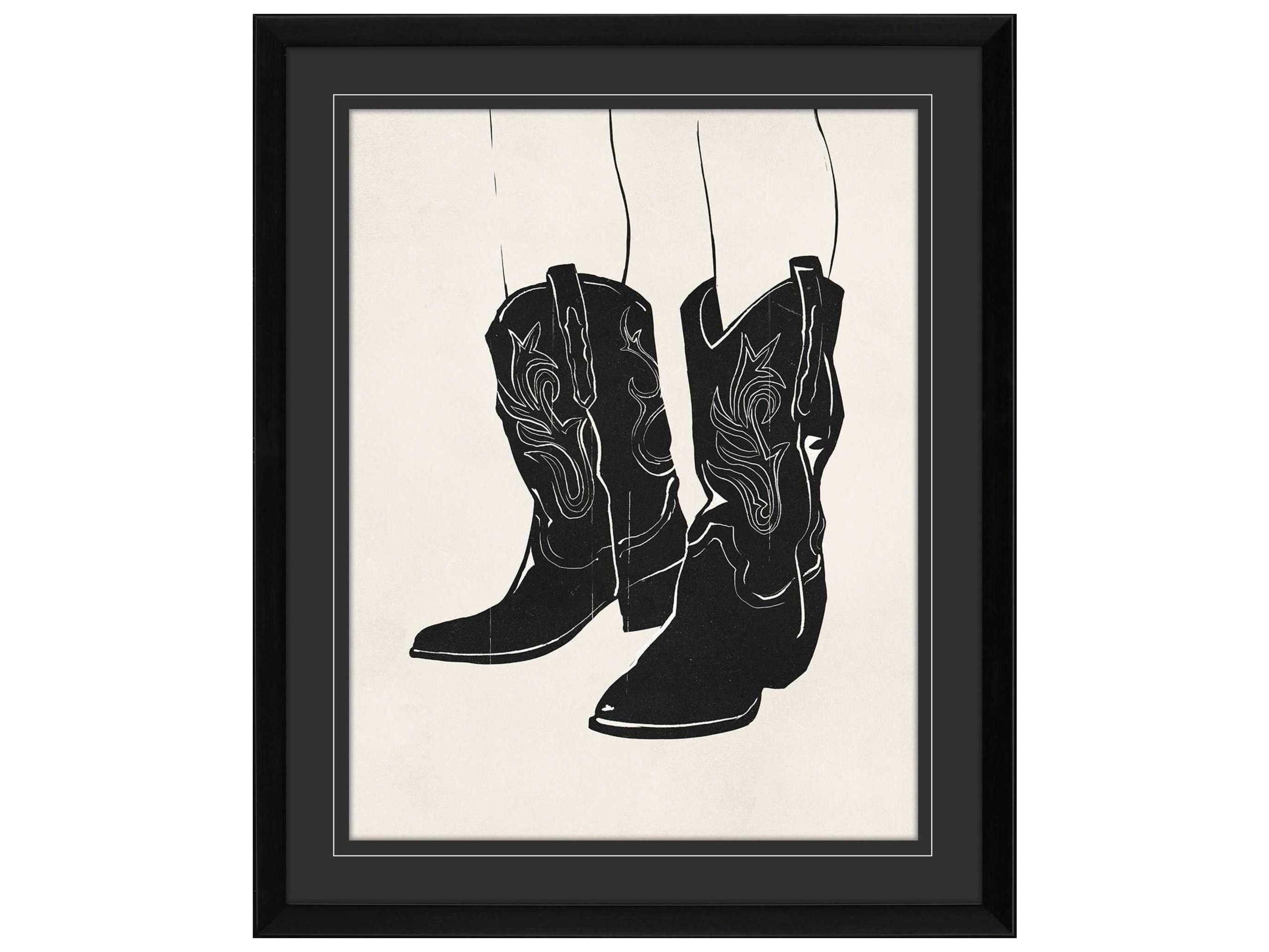 Juvenile Cowboy Boots Wall Art