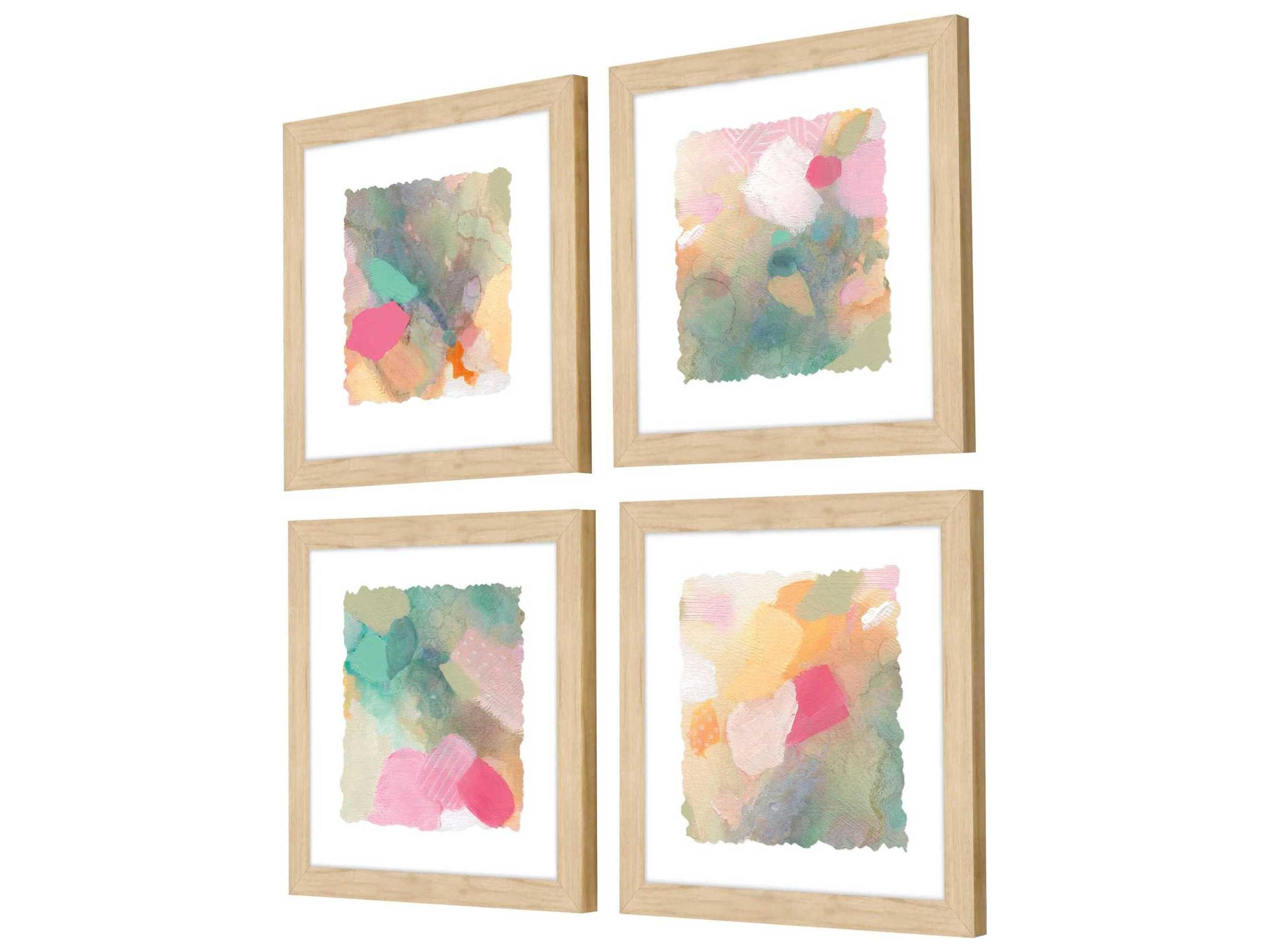Paragon Seagrass Pastels Wall Art Set of 4