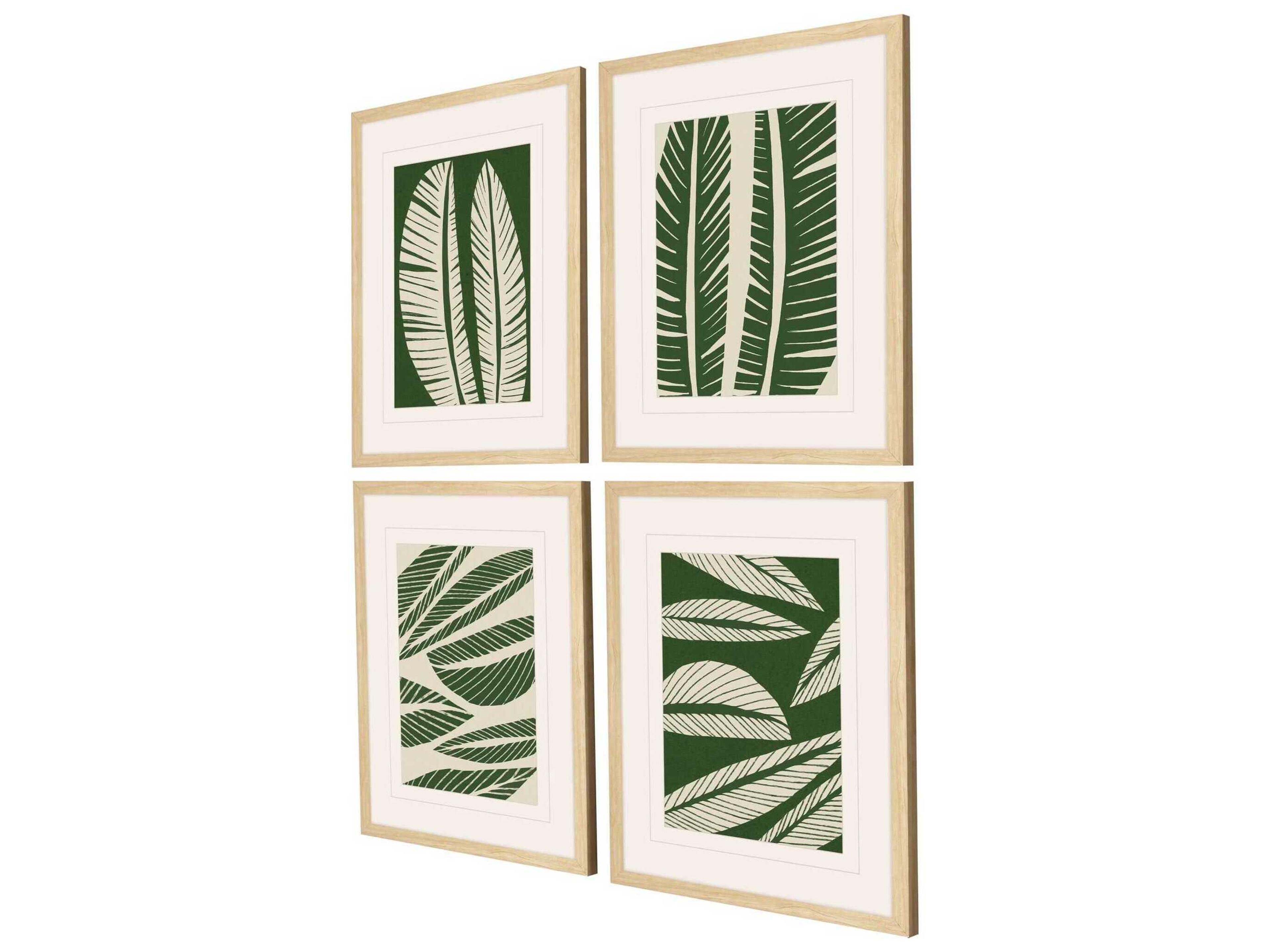 Paragon Tropical Flourish Wall Art Set of 4