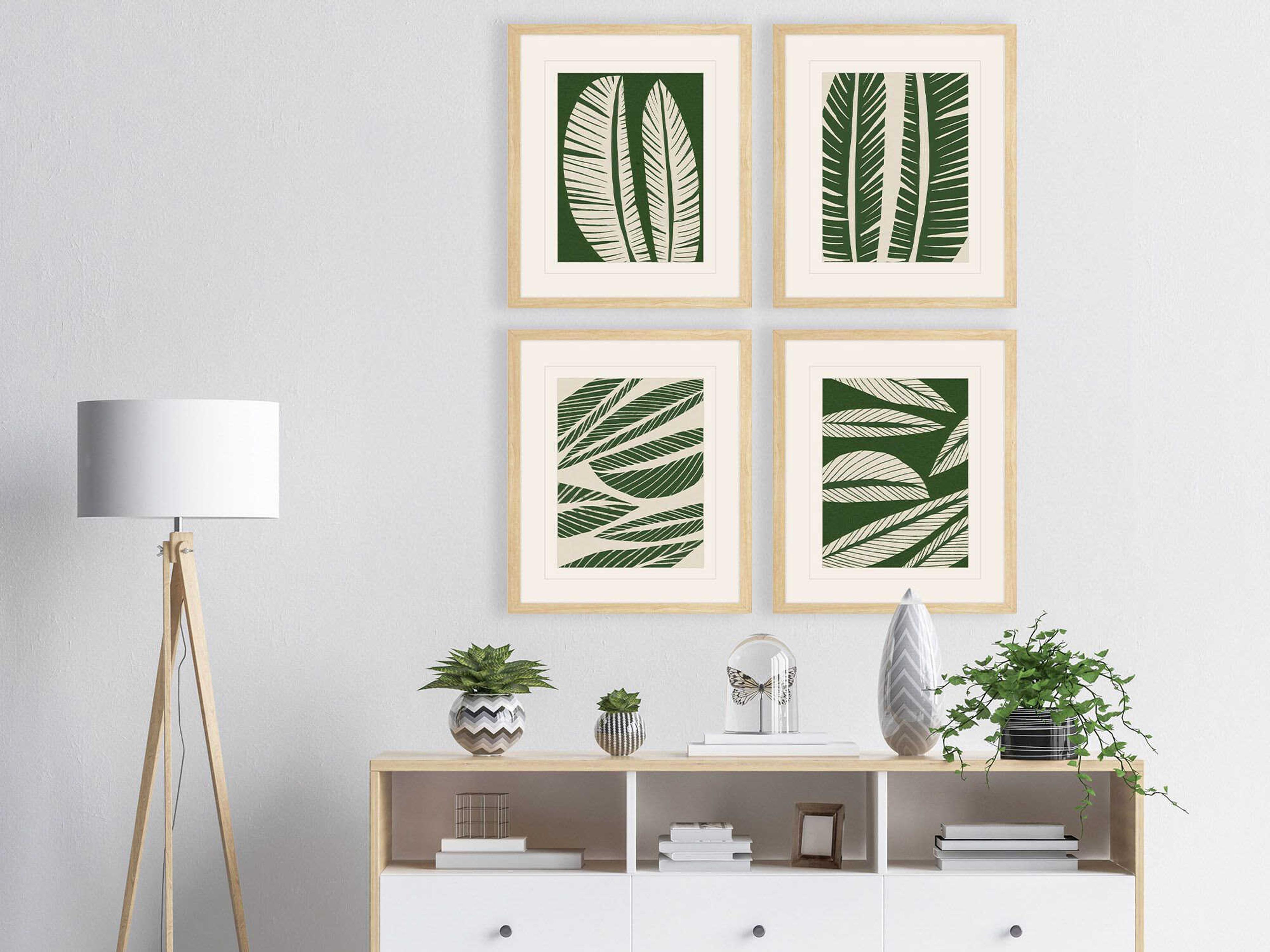 Paragon Tropical Flourish Wall Art Set of 4