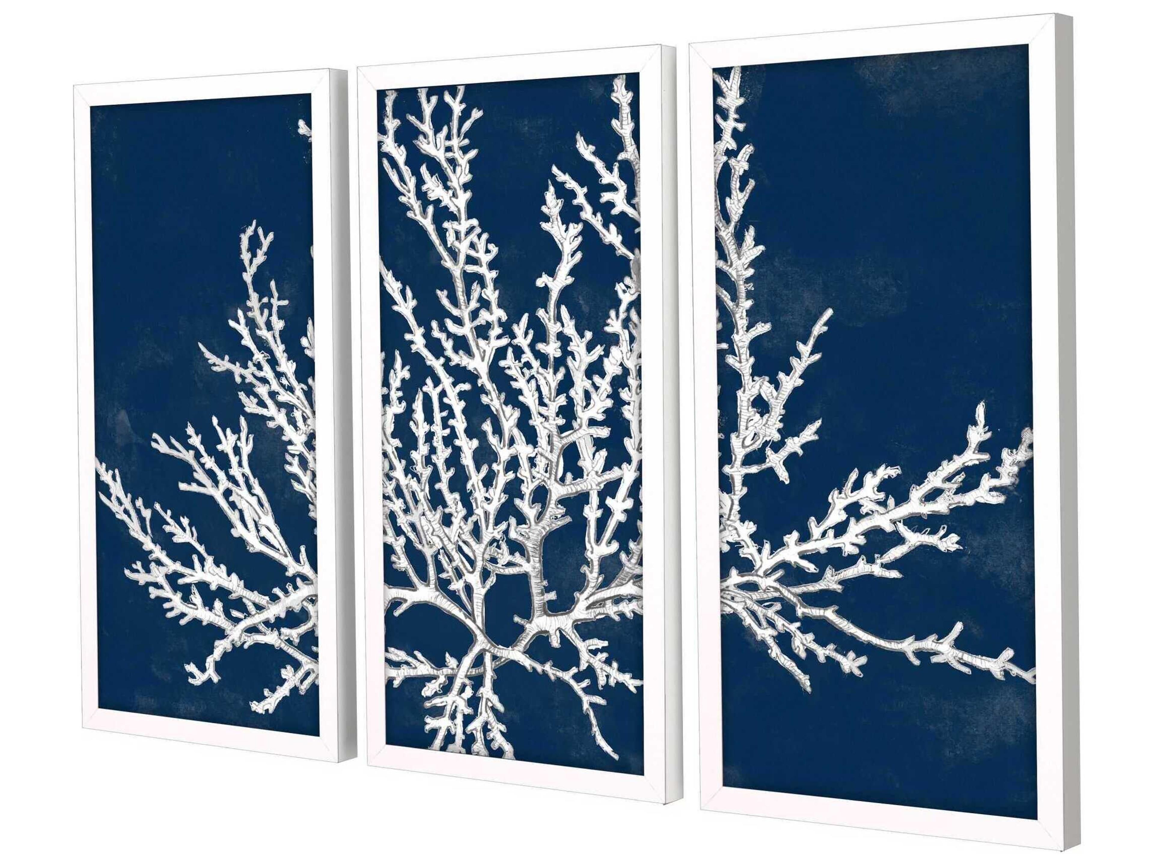 Paragon Coastal Coral Wall Art Set of 3