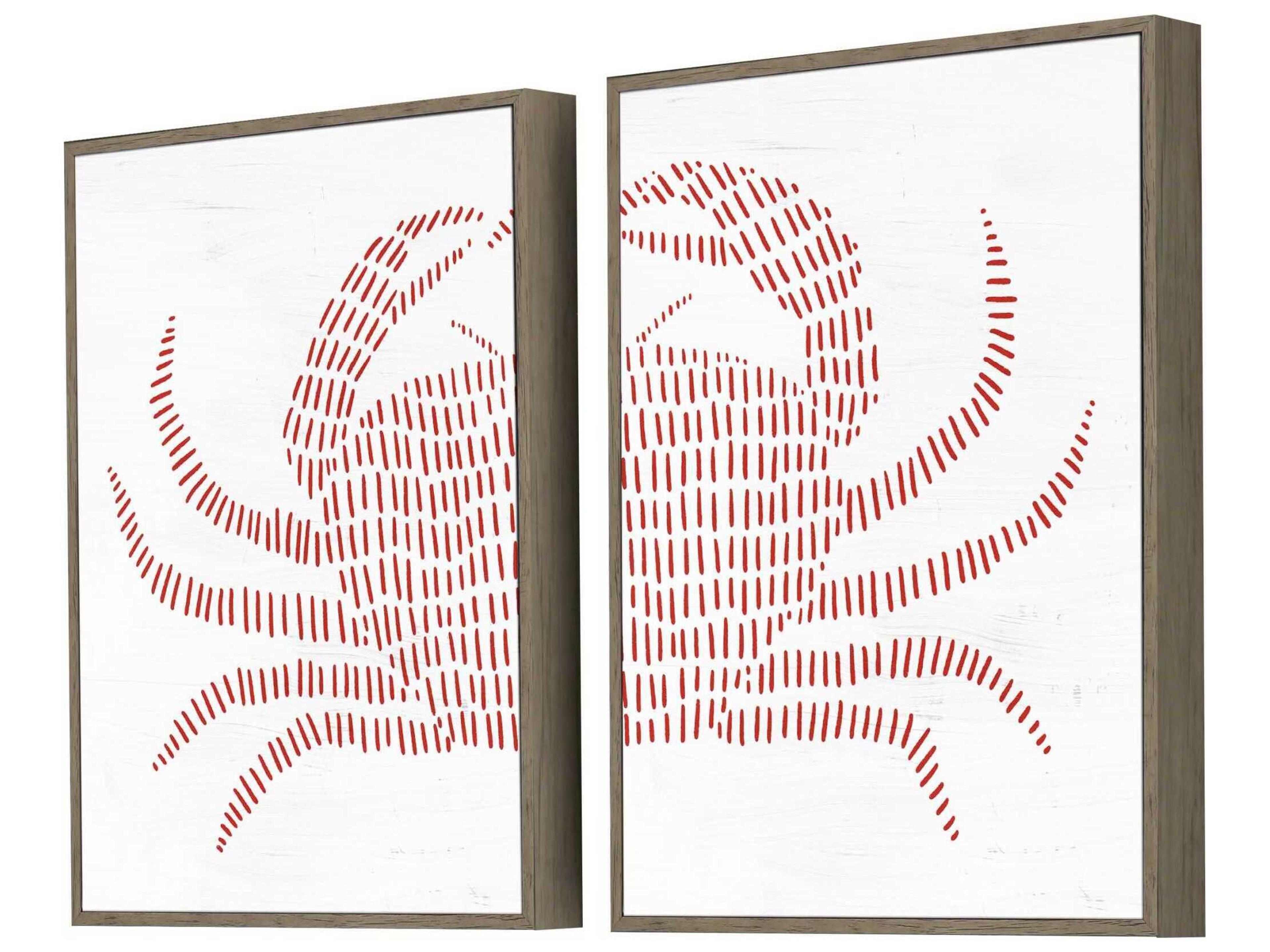Paragon Spotted Crab Wall Art Set of 2