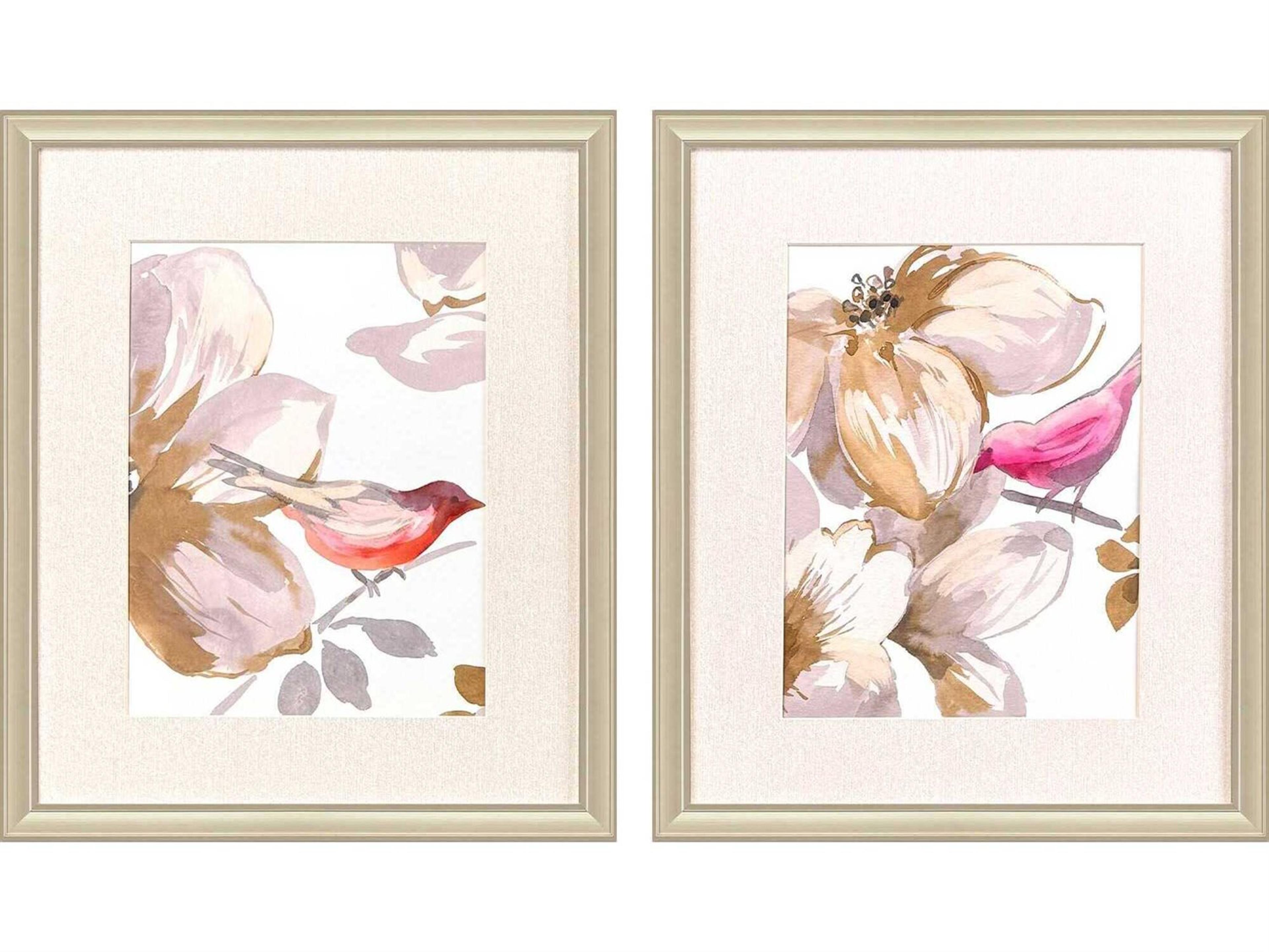 Paragon Animals Bird Chatter Wall Art Set of 2
