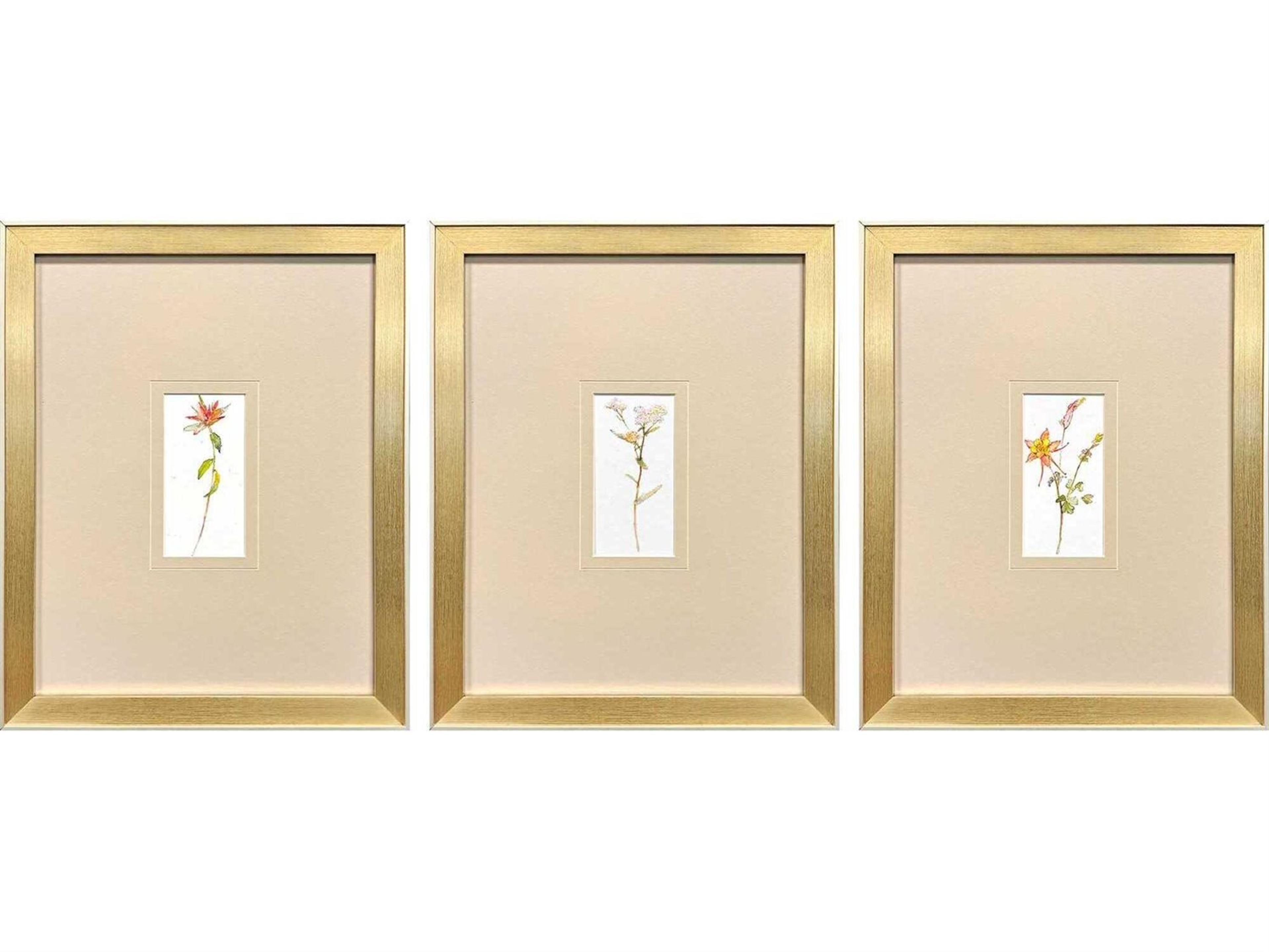 Florals Pretty Florals-II Wall Art Set of 3