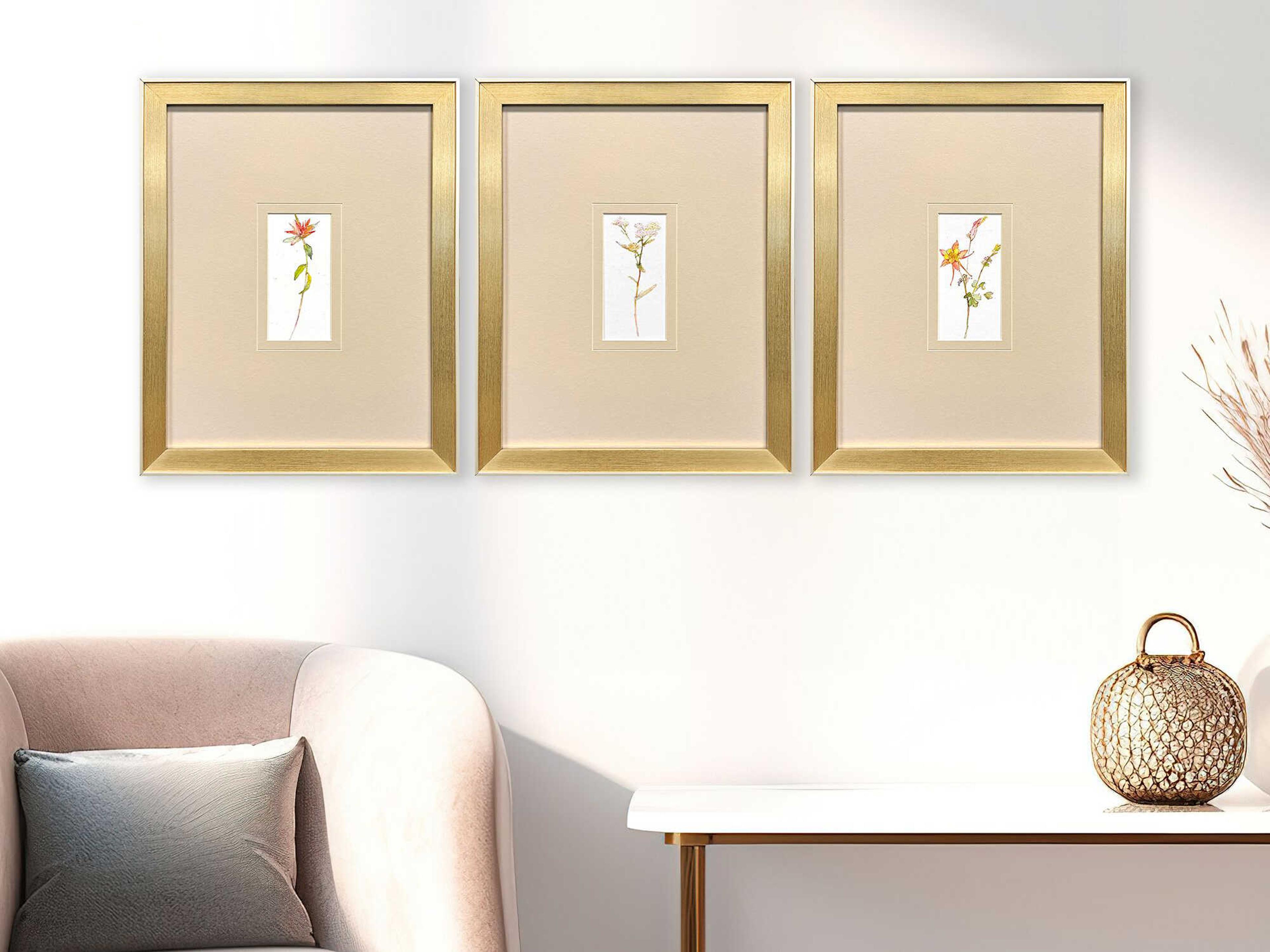 Paragon Florals Pretty Florals-II Wall Art Set of 3