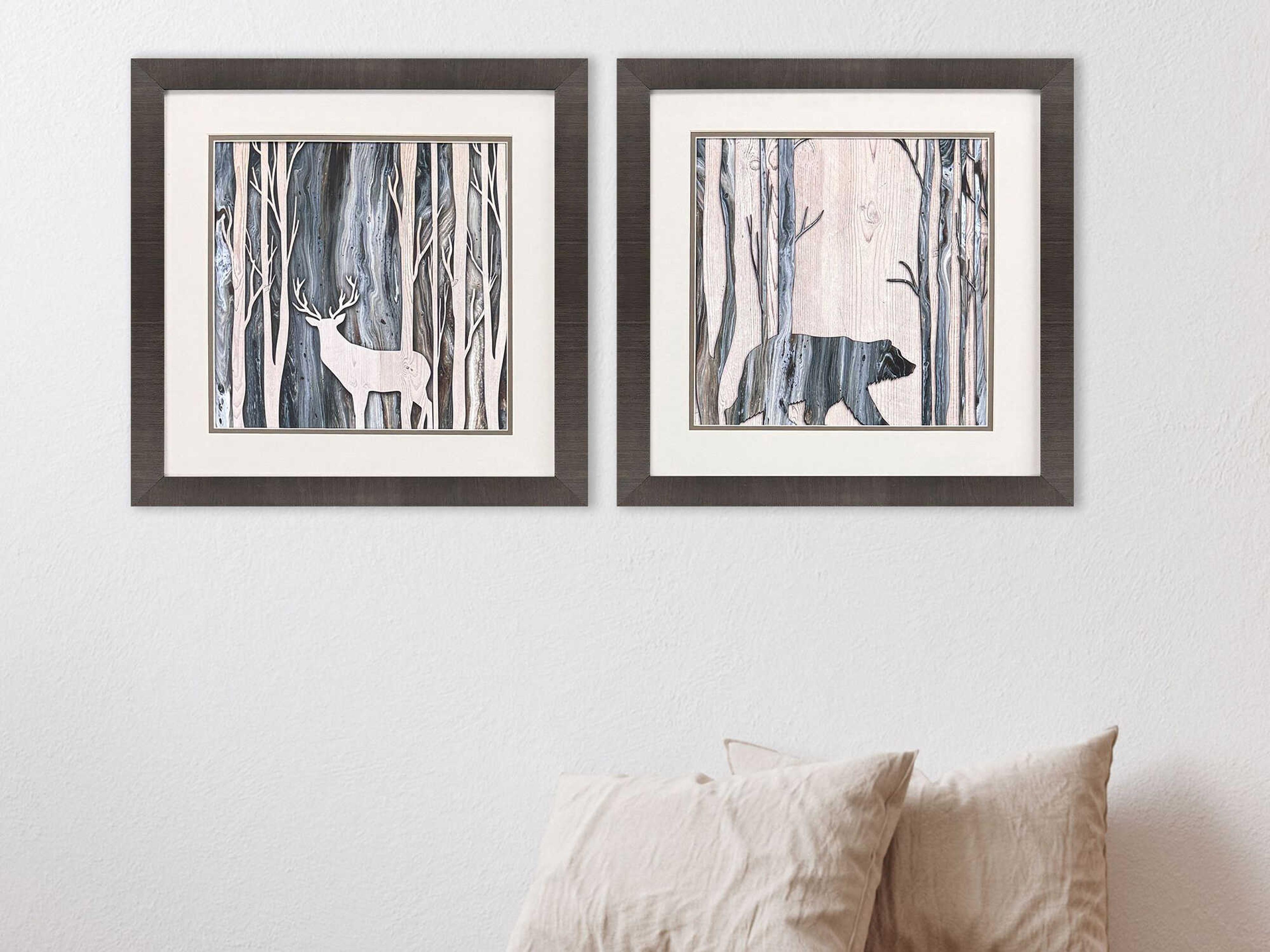 Paragon Animals Fluid Lodge Wall Art Set of 2