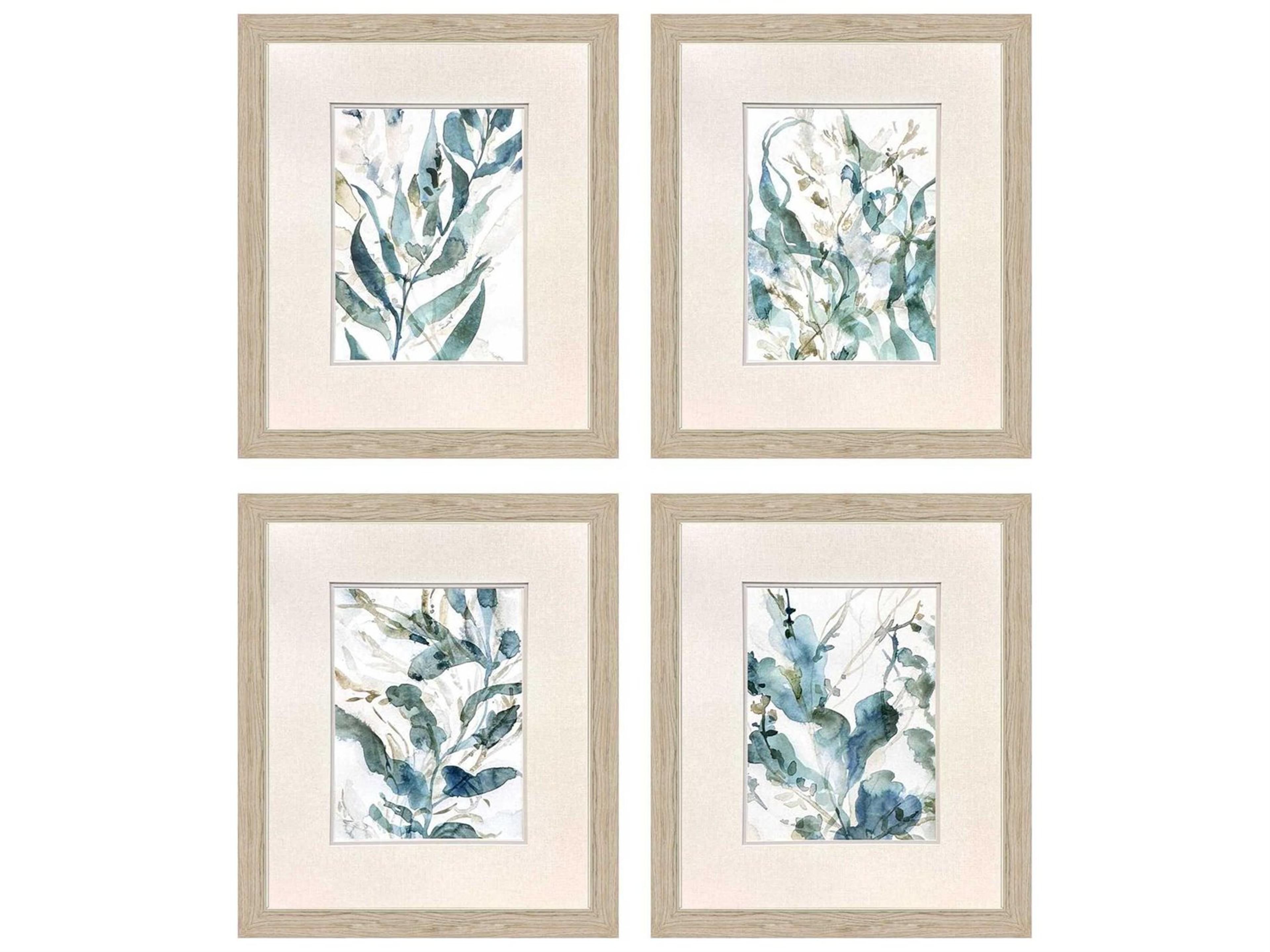 Paragon Waterside Underwater Botany Wall Art Set of 4