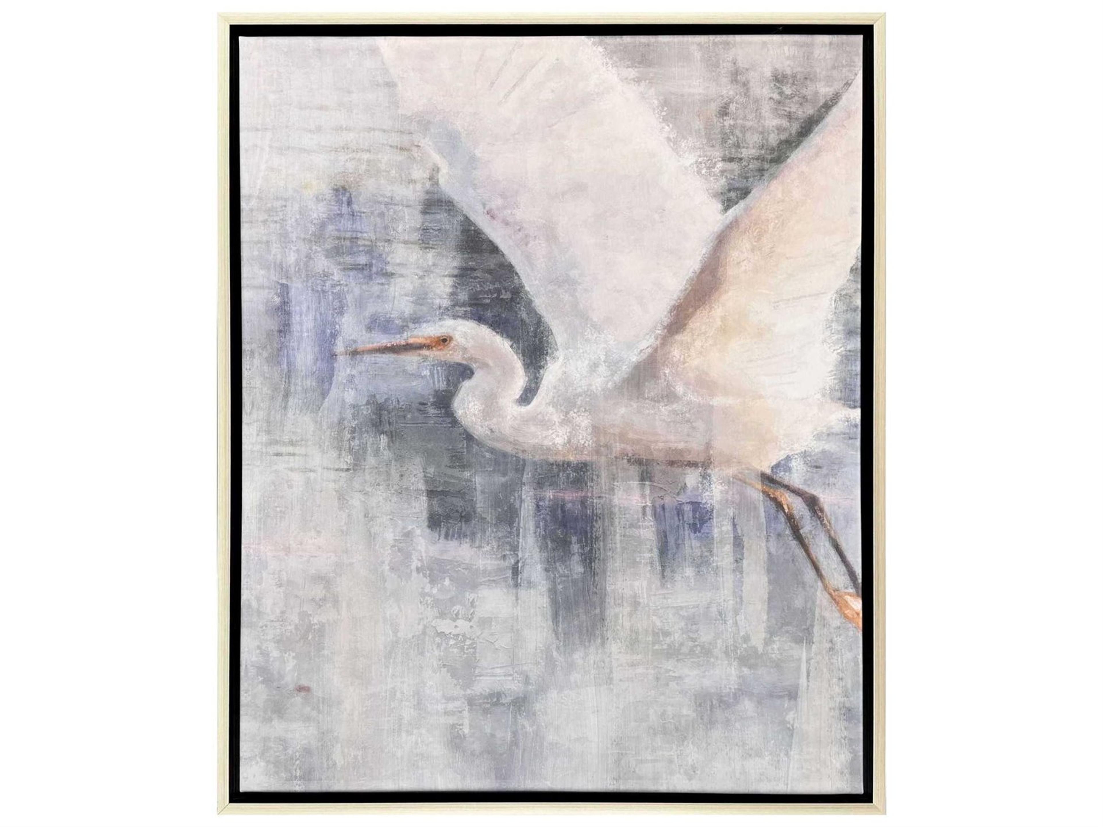 Animals Glacier Heron-II Canvas Wall Art