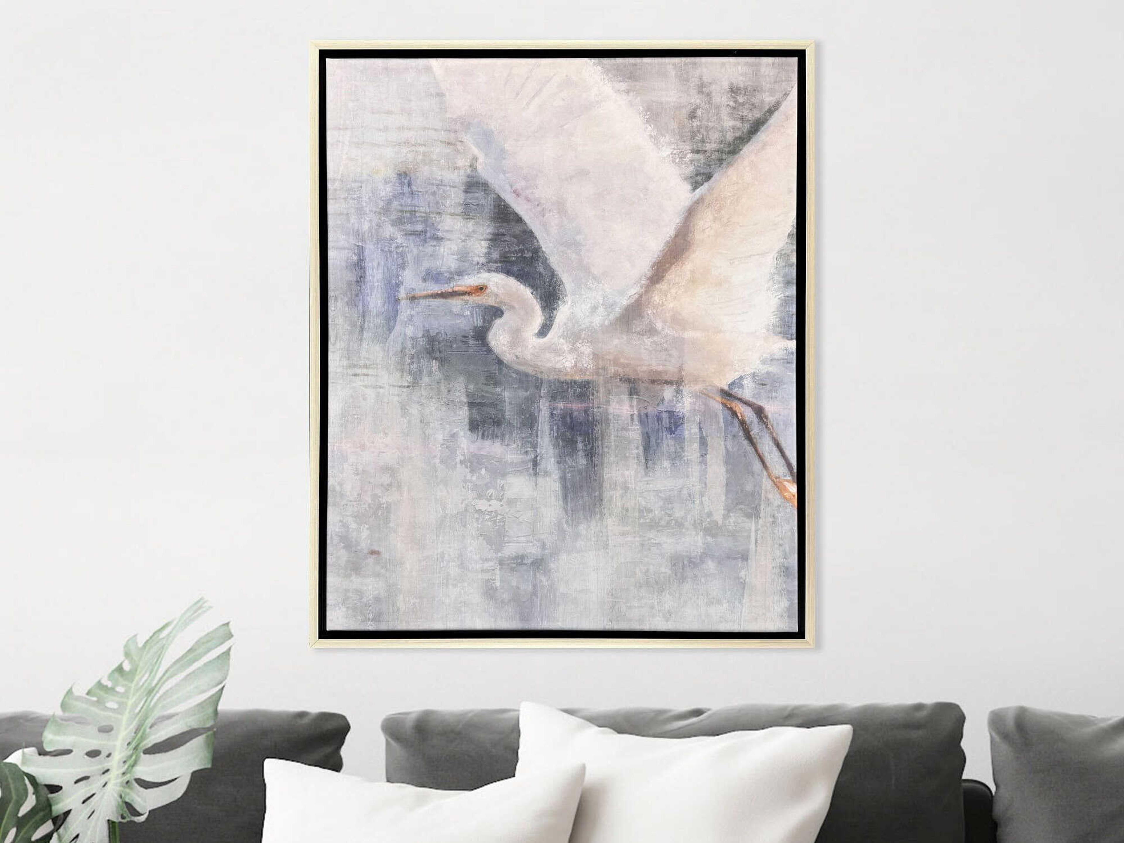 Paragon Animals Glacier Heron-II Canvas Wall Art