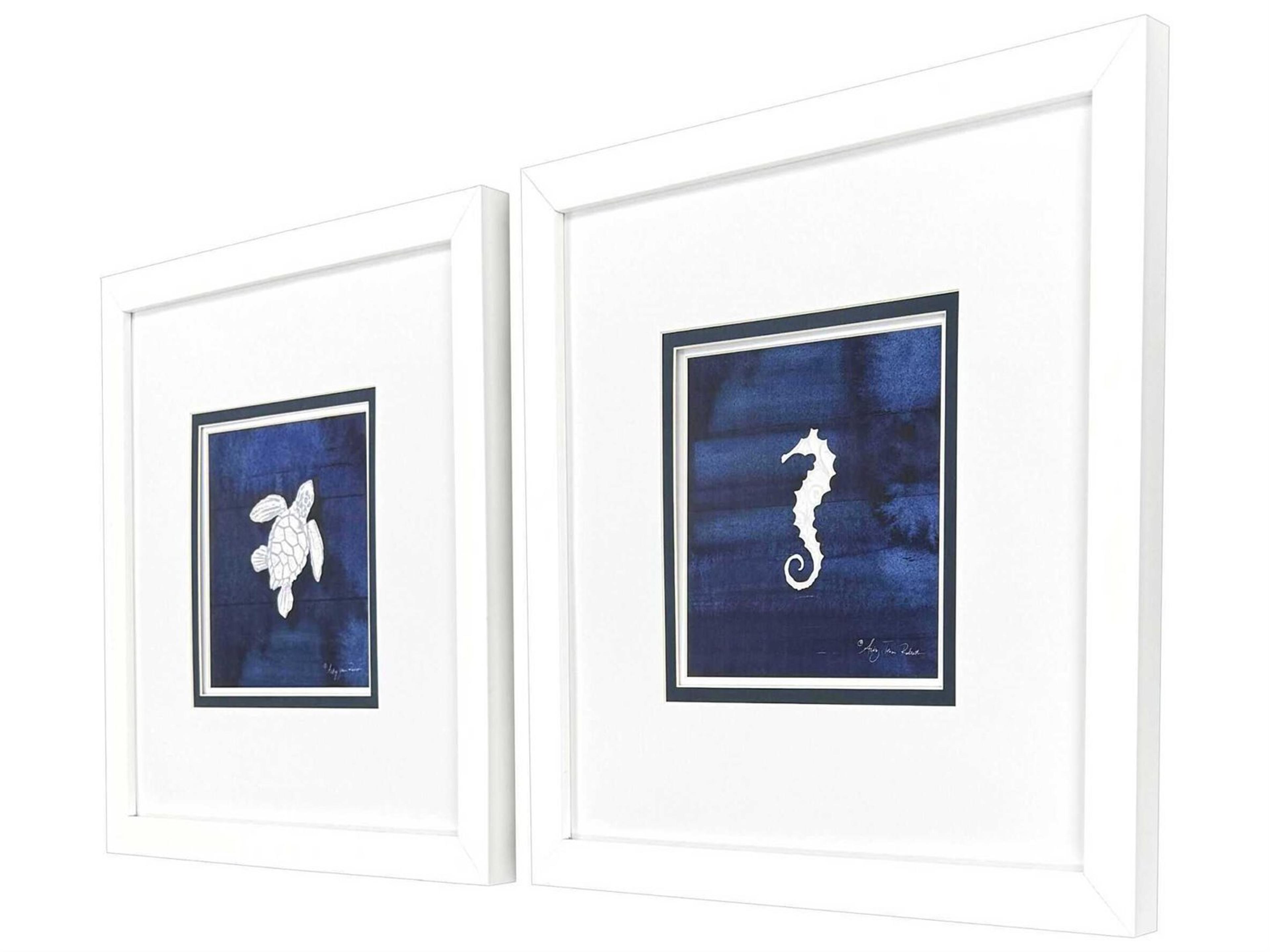Paragon Animals Turtle Seahorse Wall Art Set of 2