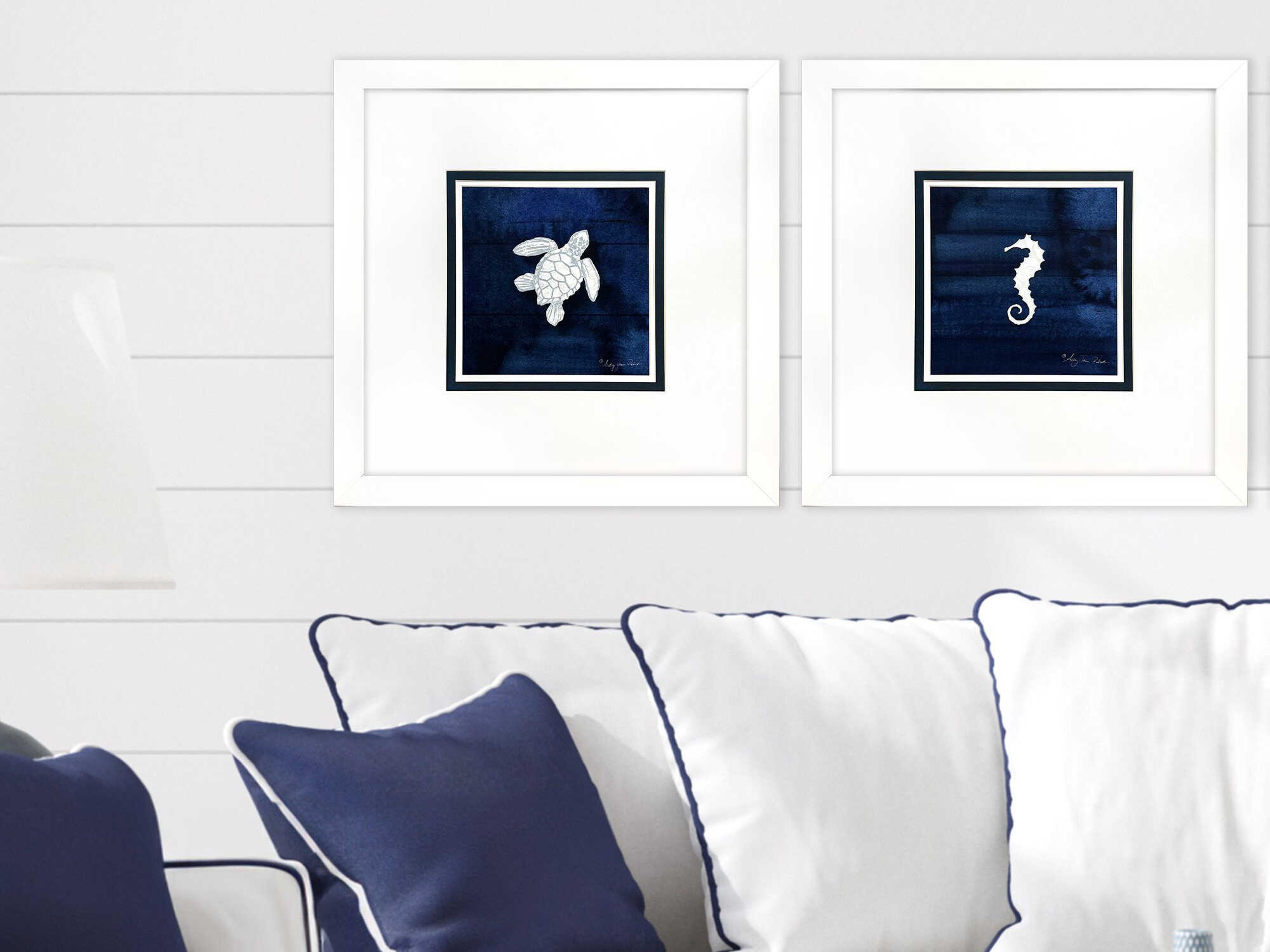 Paragon Animals Turtle Seahorse Wall Art Set of 2
