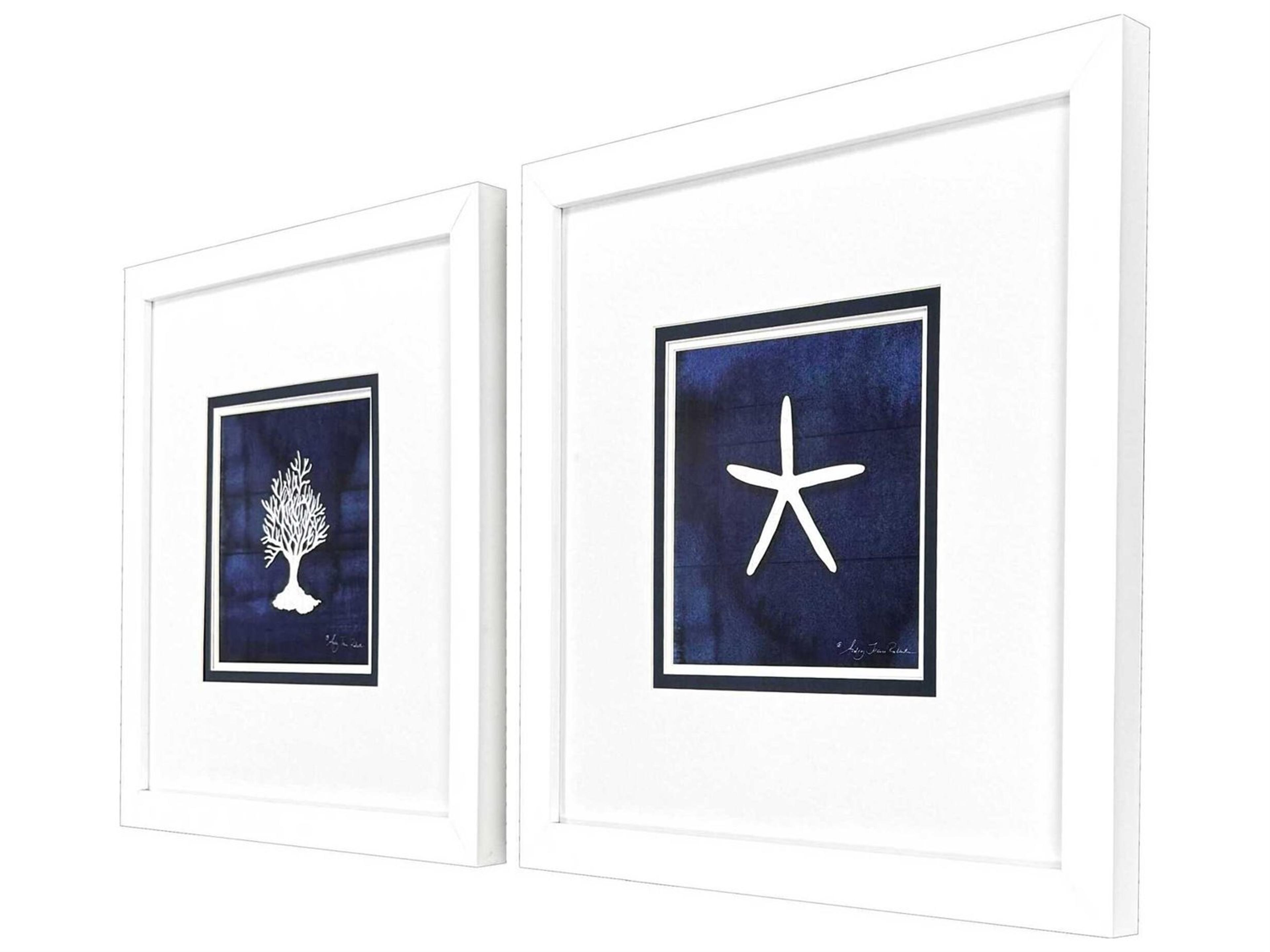 Paragon Animals Coral Starfish Wall Art Set of 2