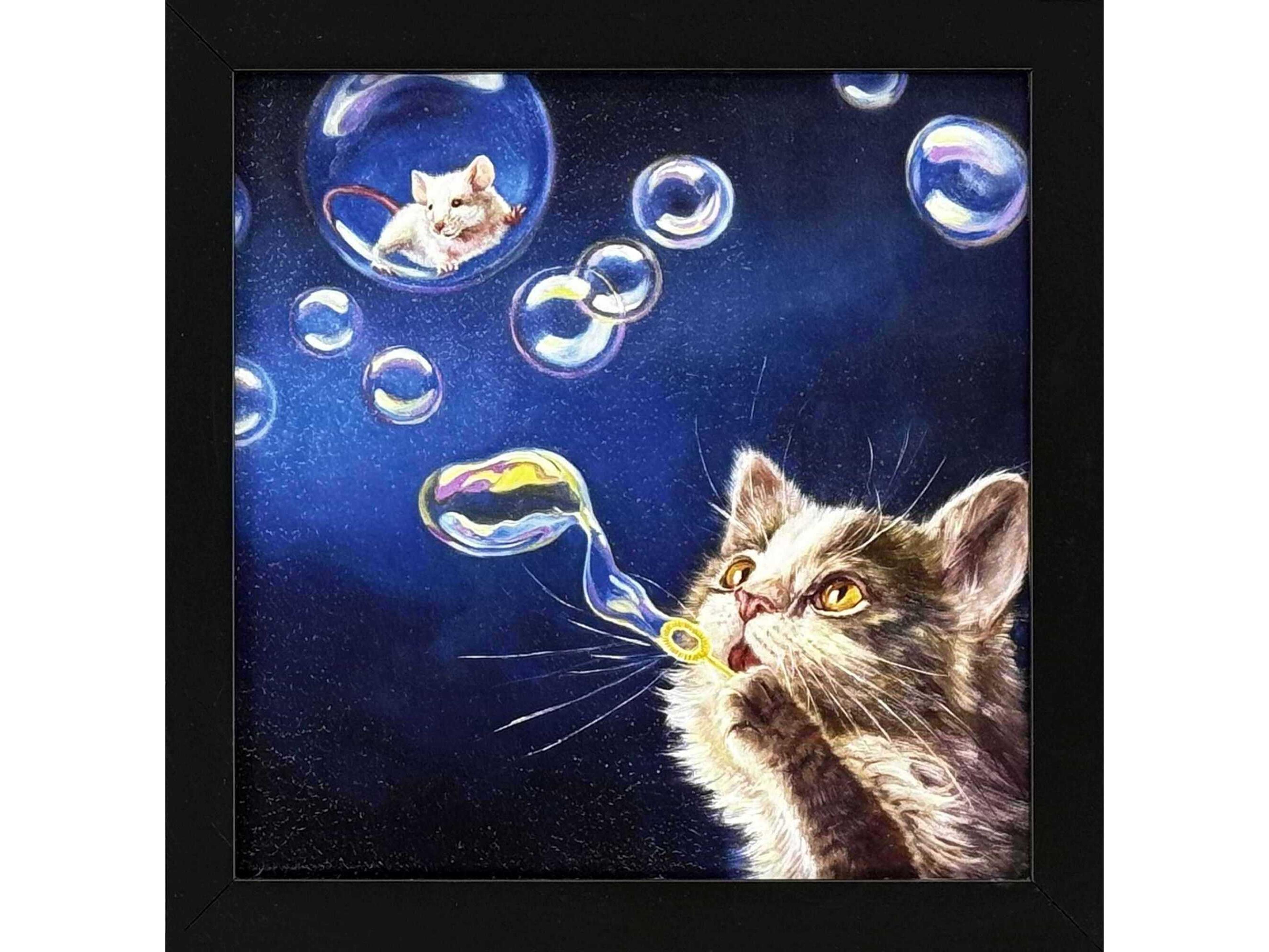 Animals Blowing Bubbles Wall Art