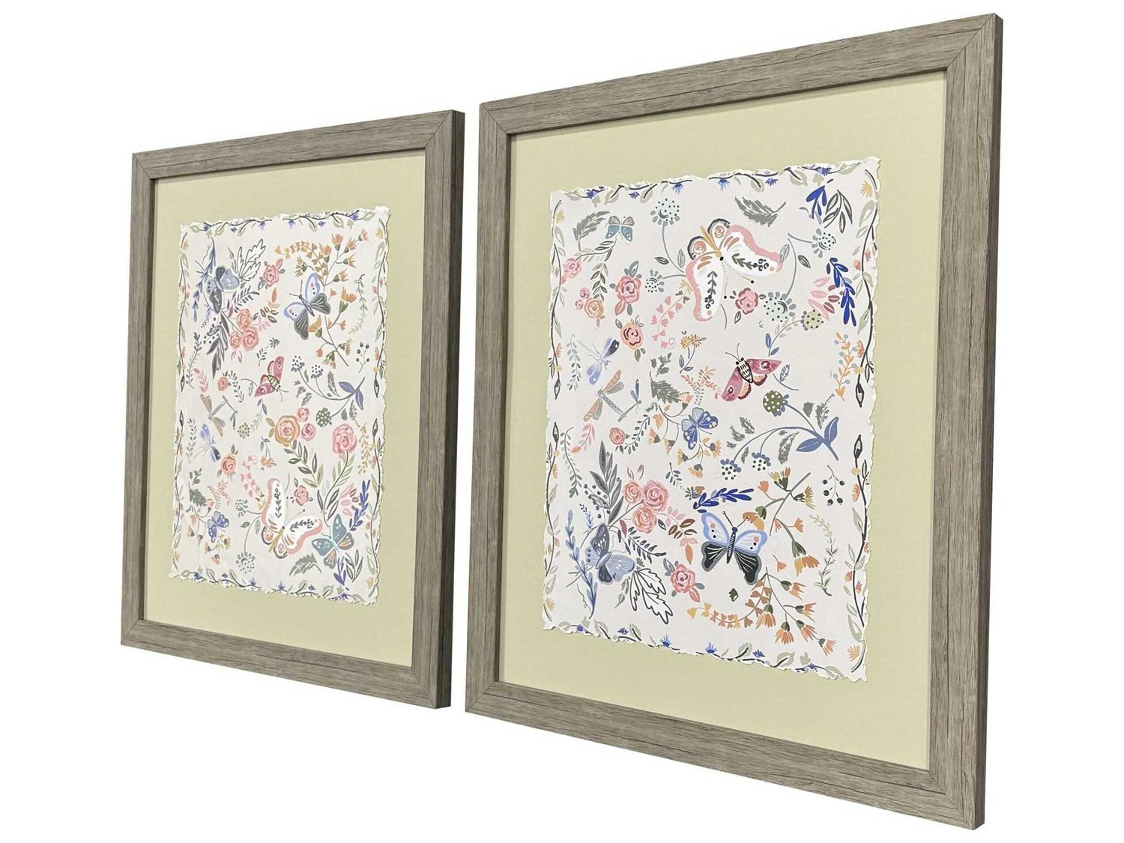 Paragon Florals Garden Friends Wall Art Set of 2