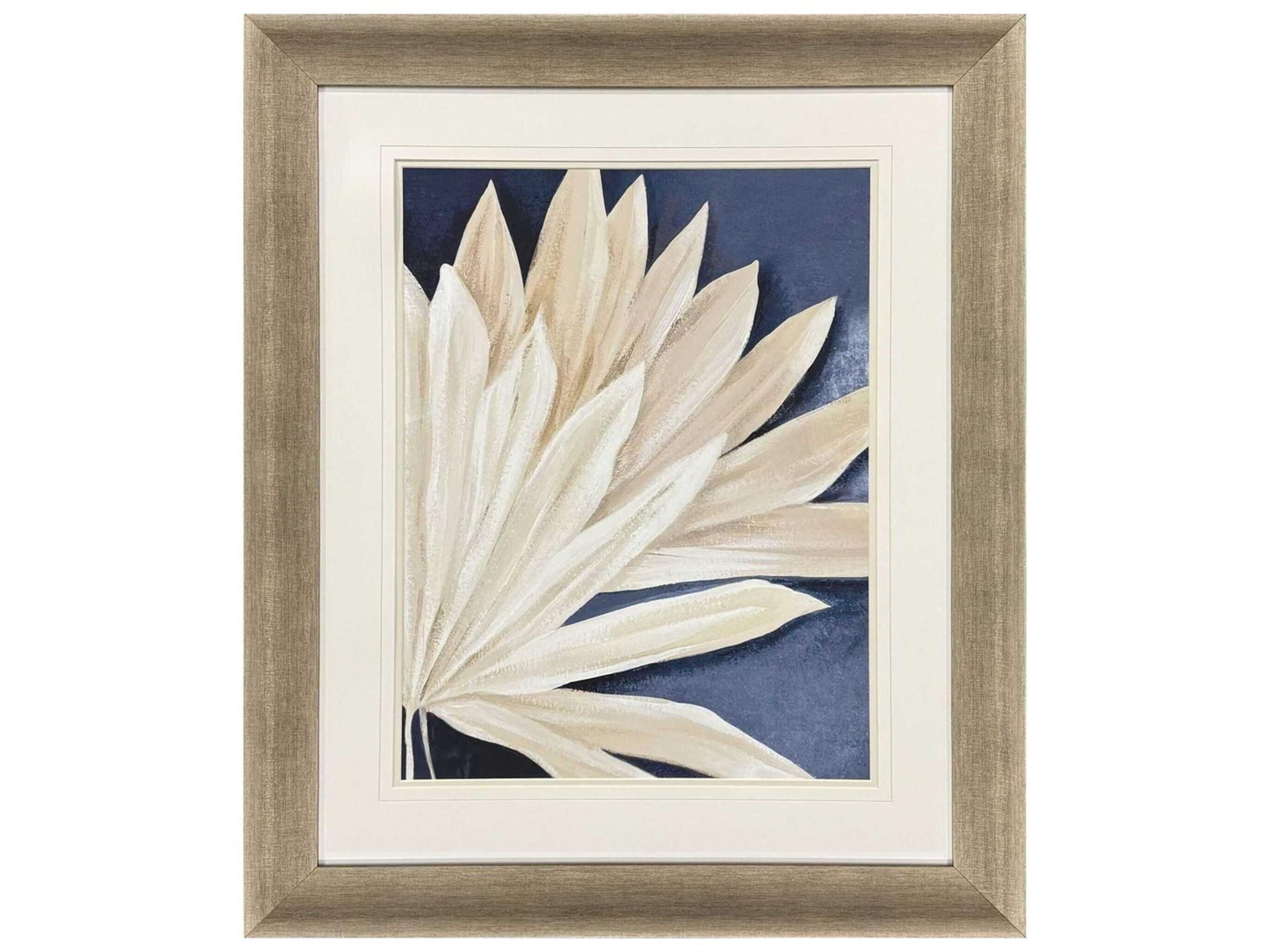 Waterside Blue Dry Palms-II Wall Art