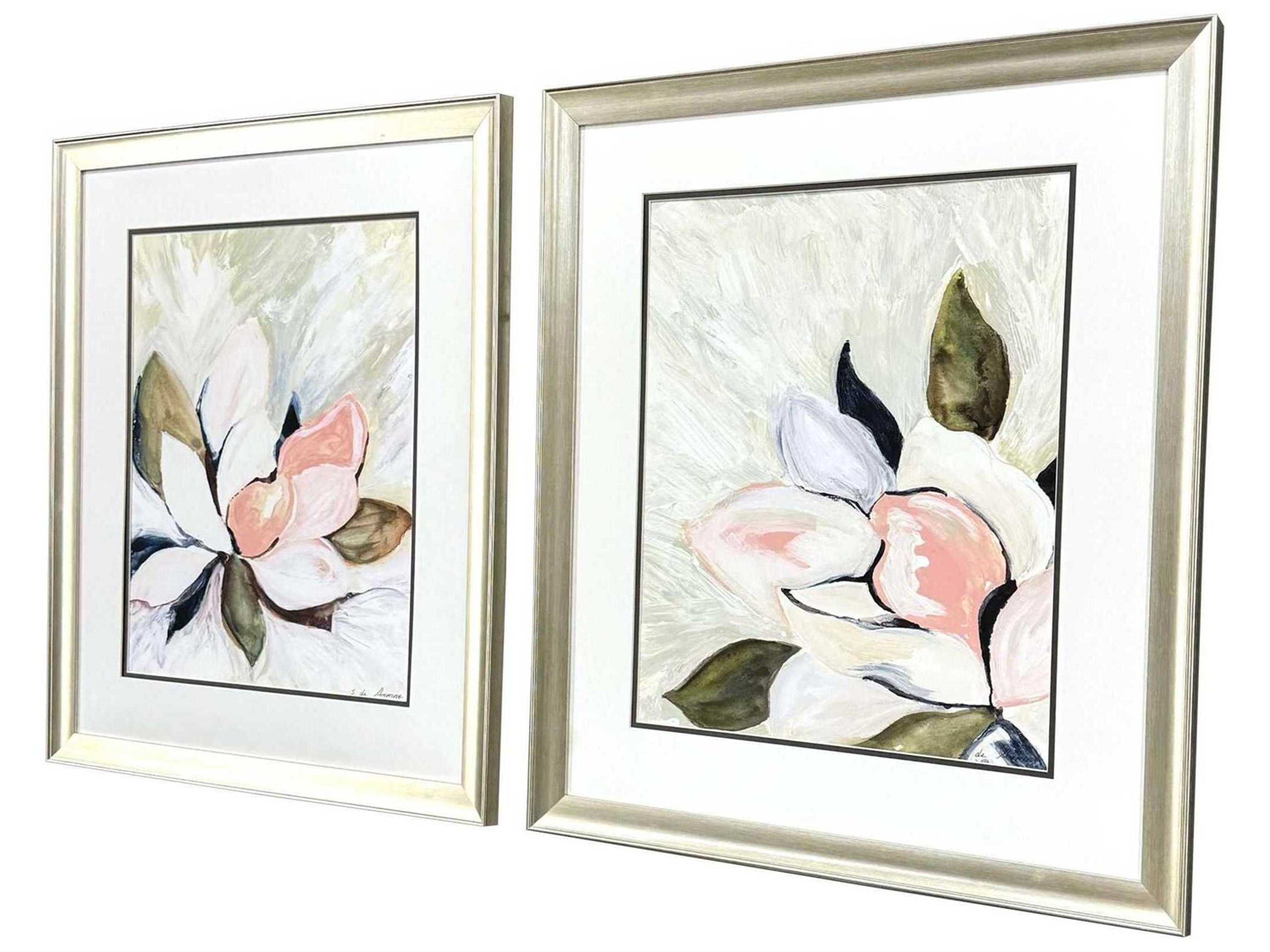 Paragon Florals Floral Burst Wall Art Set of 2