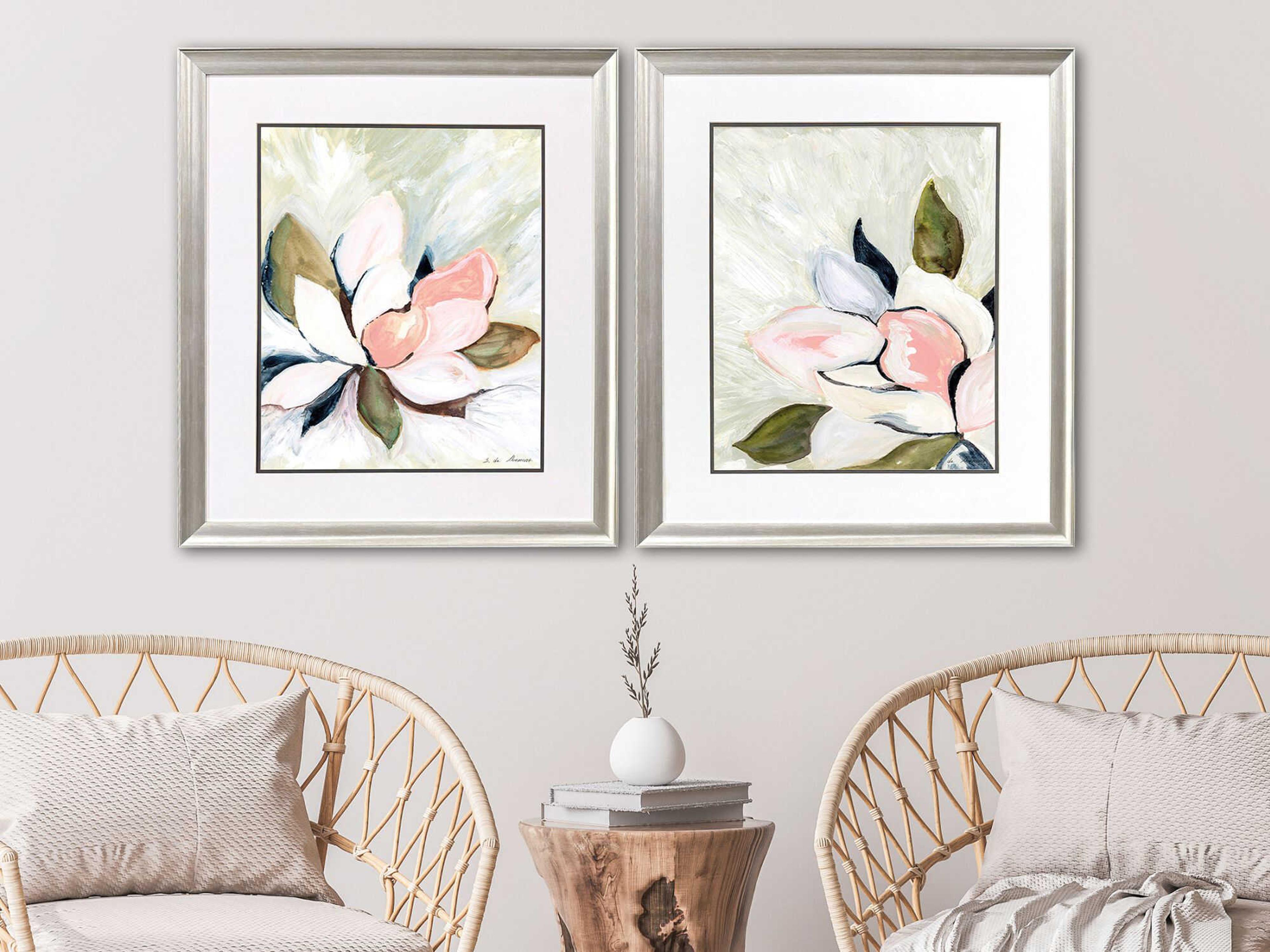 Paragon Florals Floral Burst Wall Art Set of 2