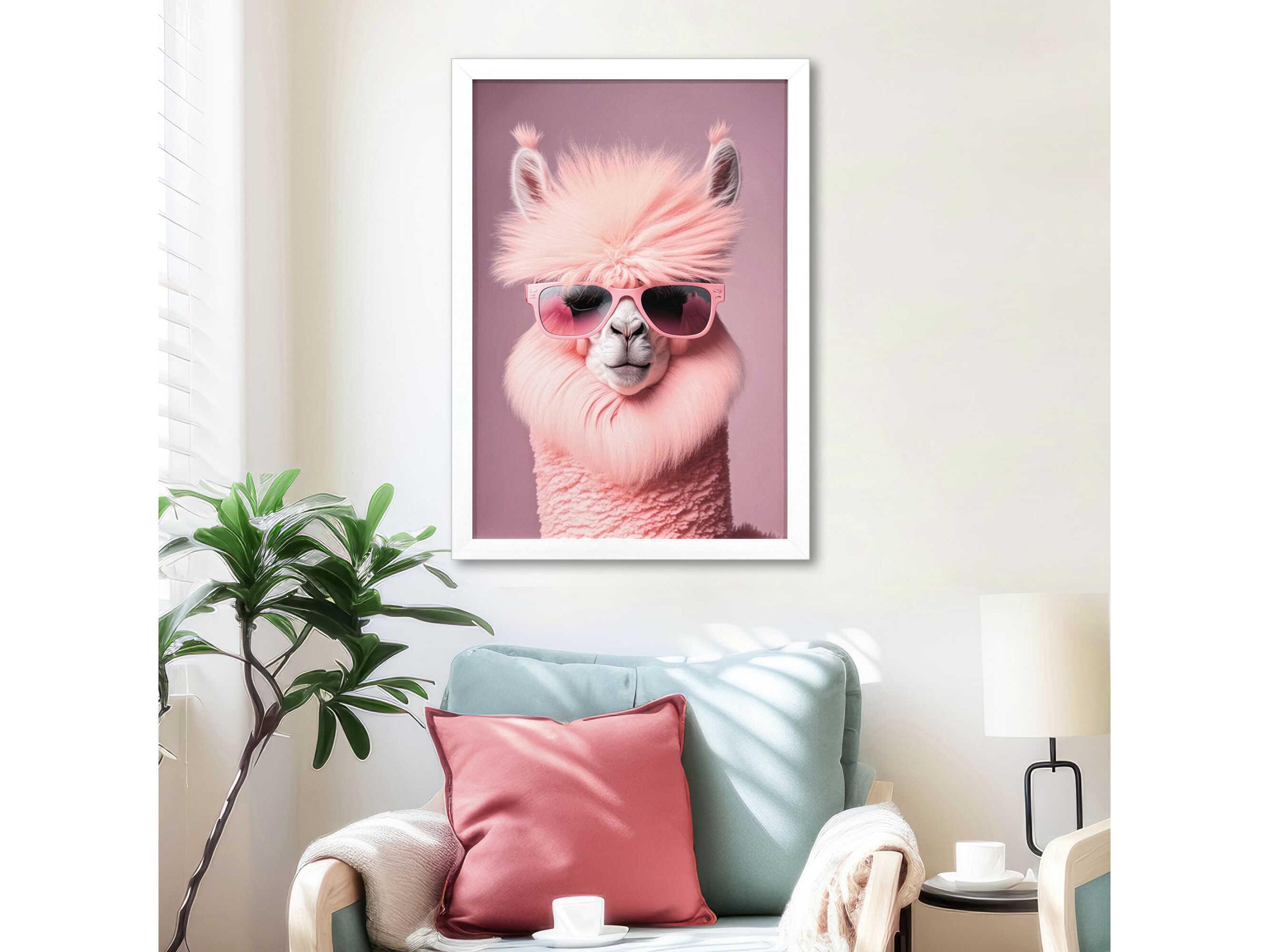 Paragon Animals Llama in Sunglasses Wall Art