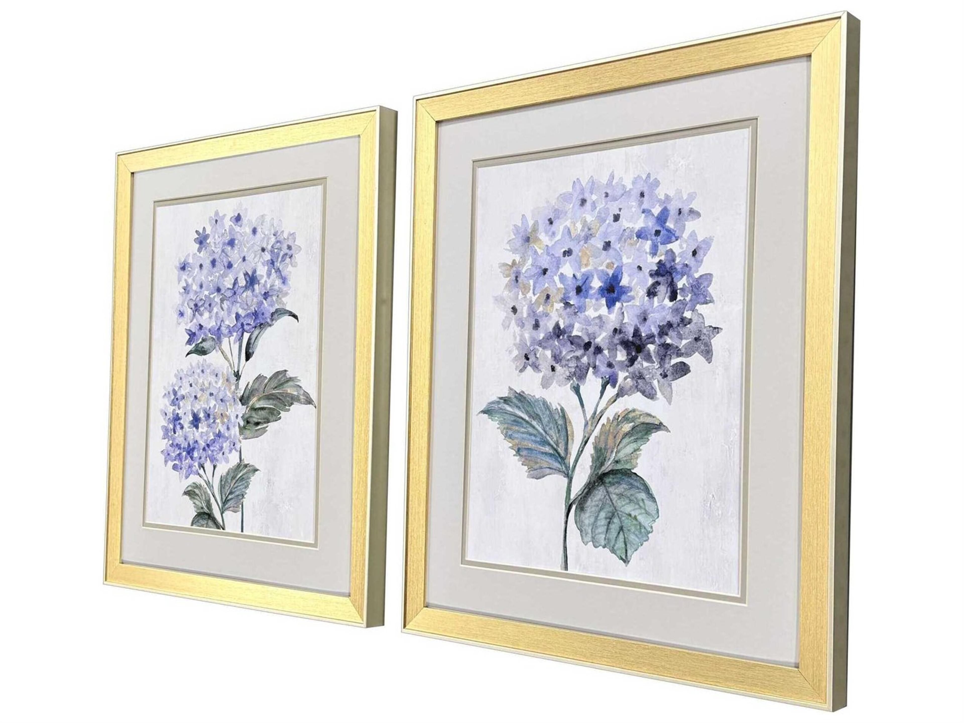 Paragon Florals Pretty in Purple Wall Art Set of 2
