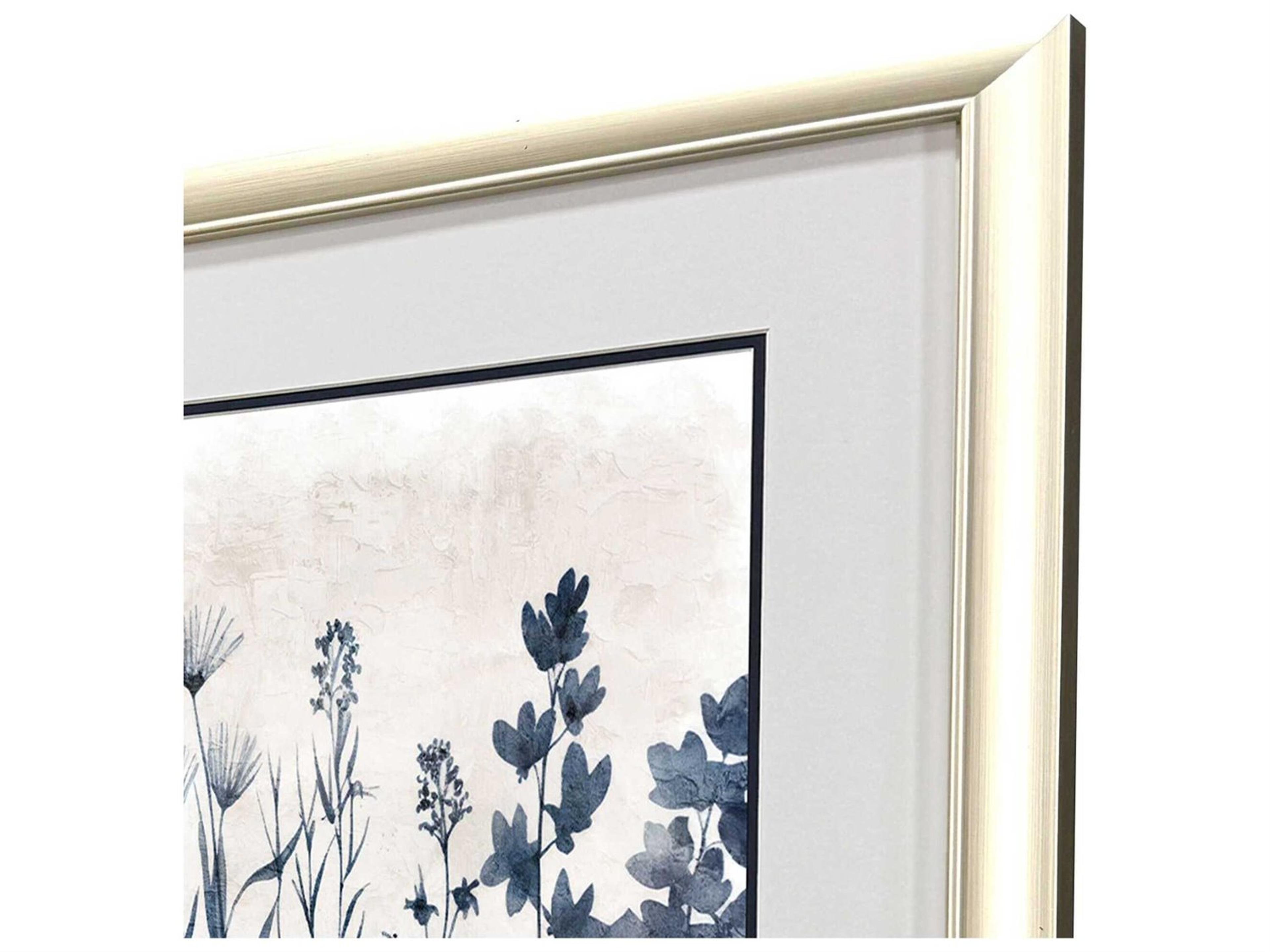 Paragon Florals Blue Dye Wall Art Set of 2
