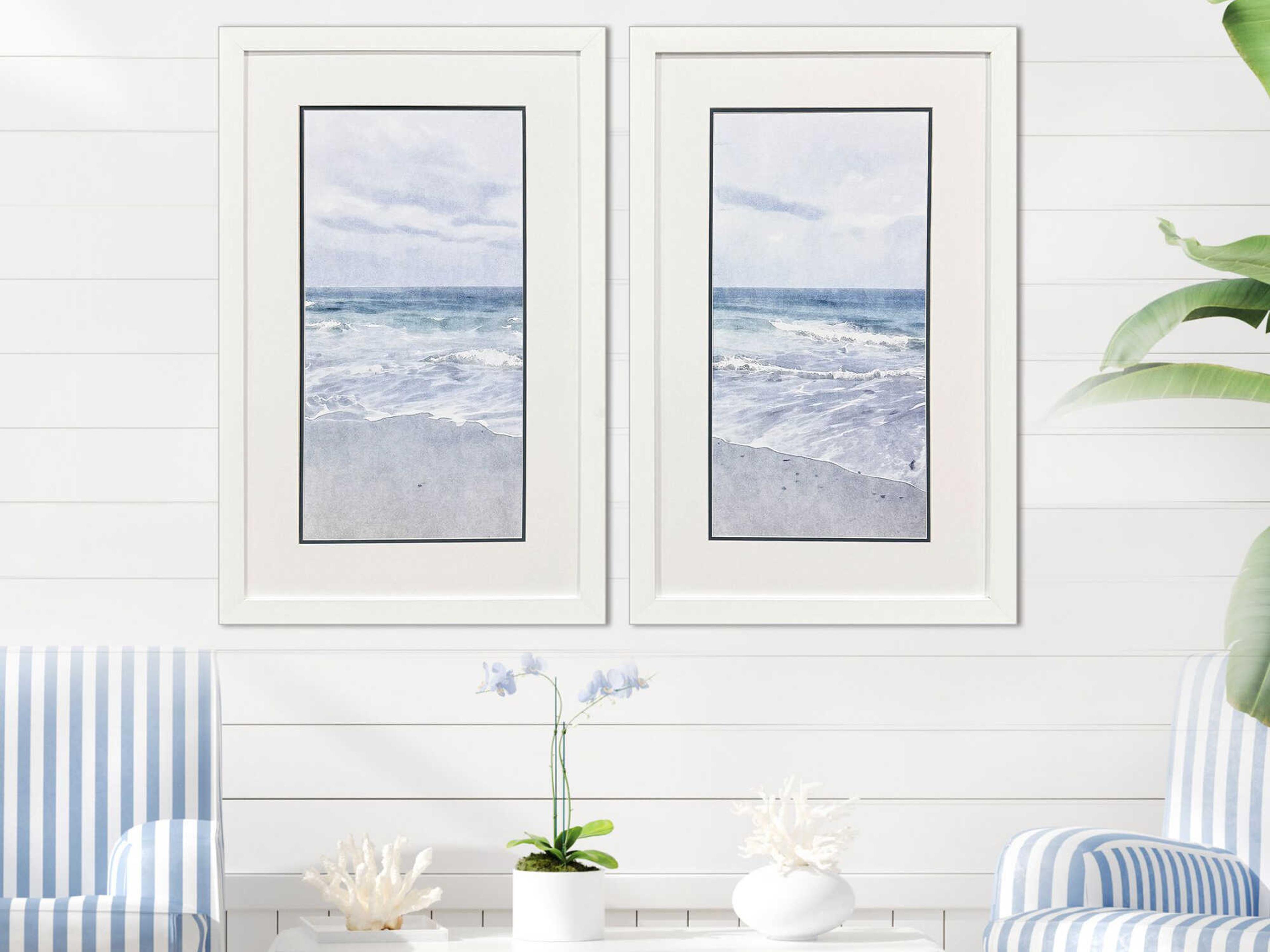 Paragon Waterside Tranquil Ocean Wall Art Set of 2
