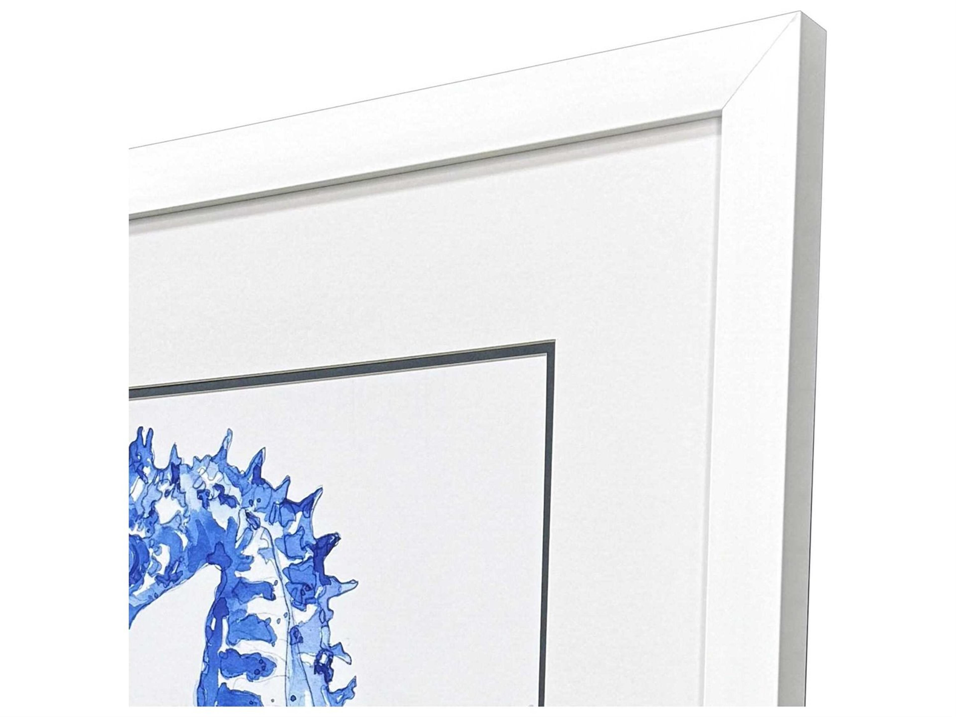Paragon Animals Indigo Ocean Seahorse Wall Art