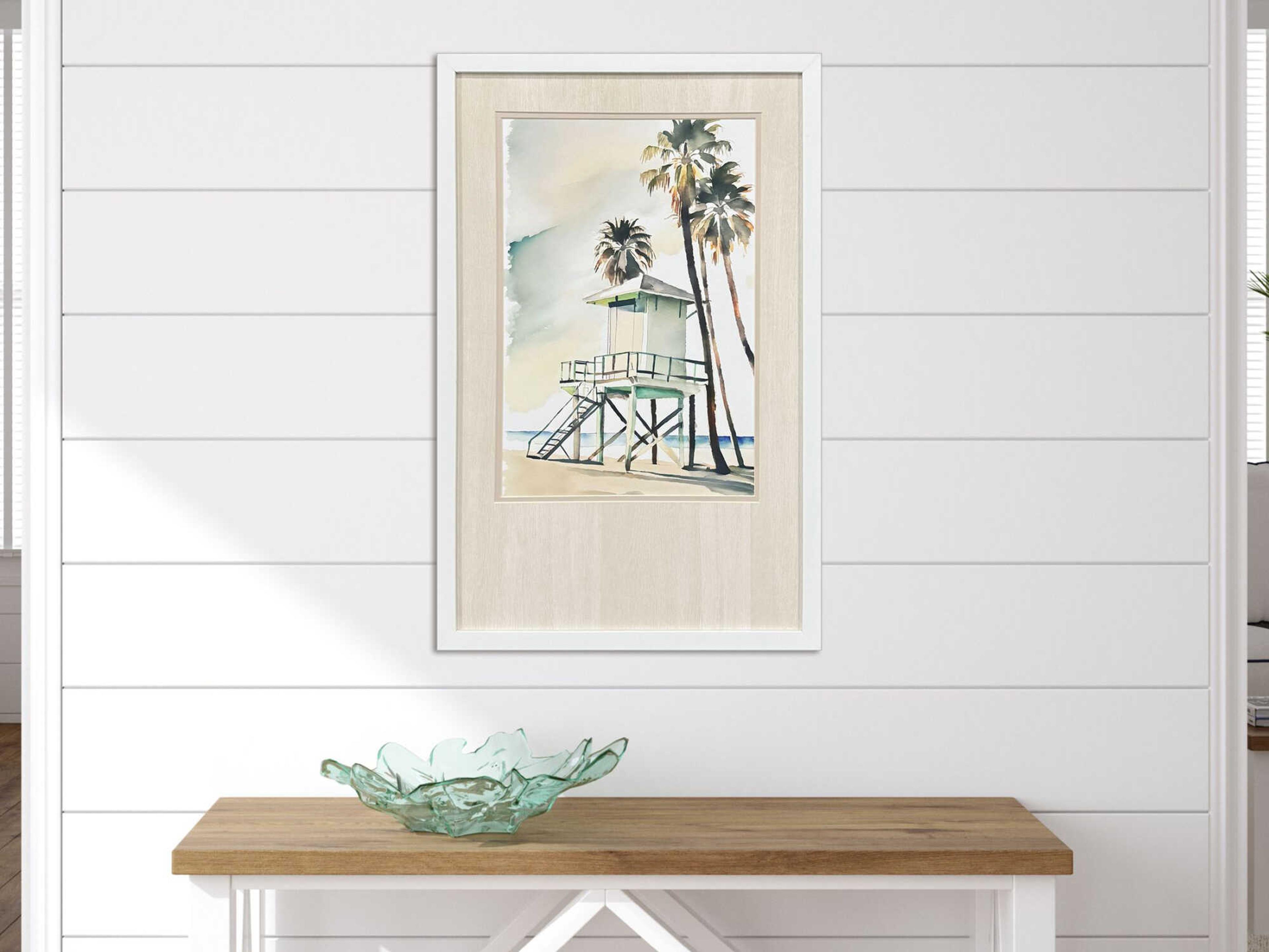 Paragon Waterside Boho Beachy Green Wall Art