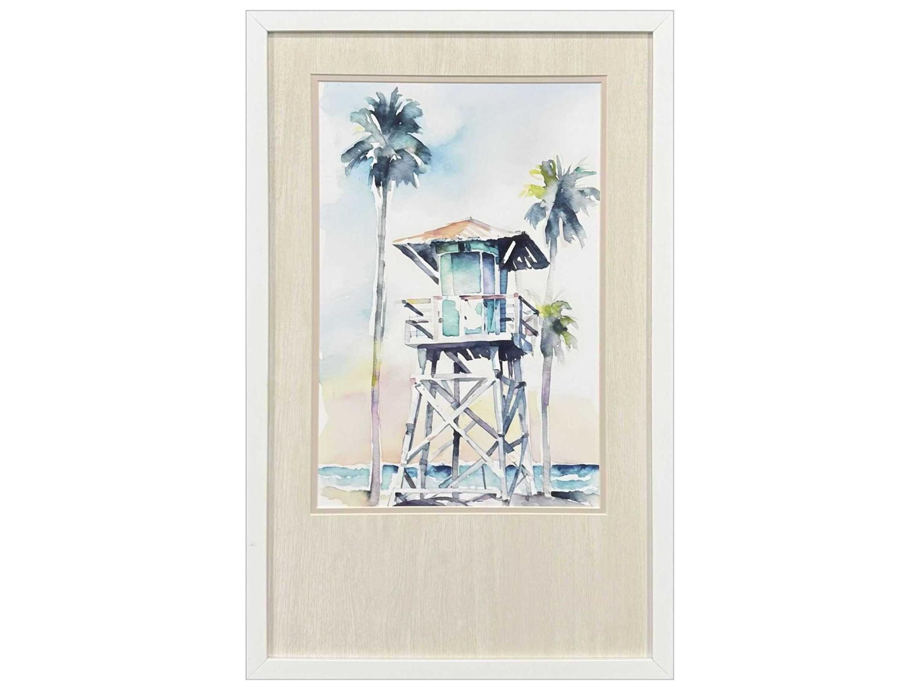 Waterside Boho Beachy Blue Wall Art
