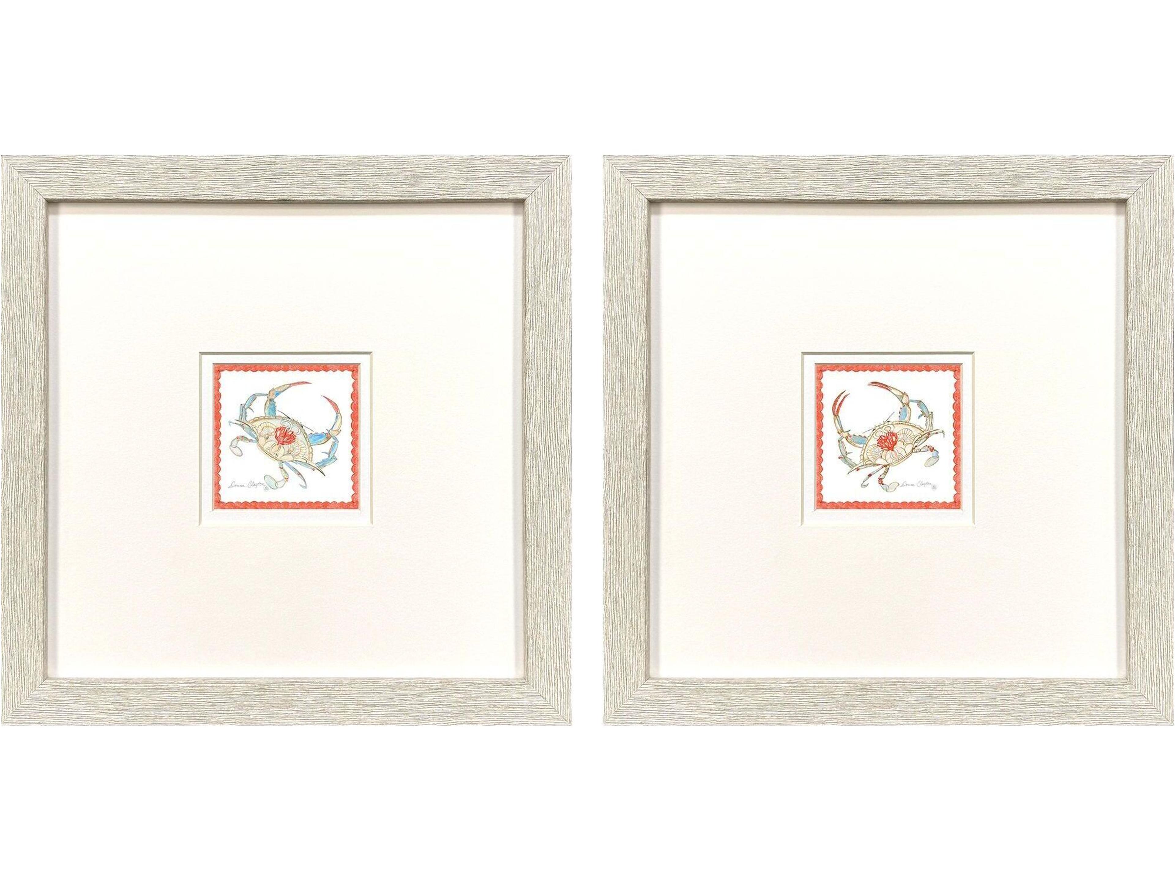 Dreamy Crab Framed Art - Set of 2