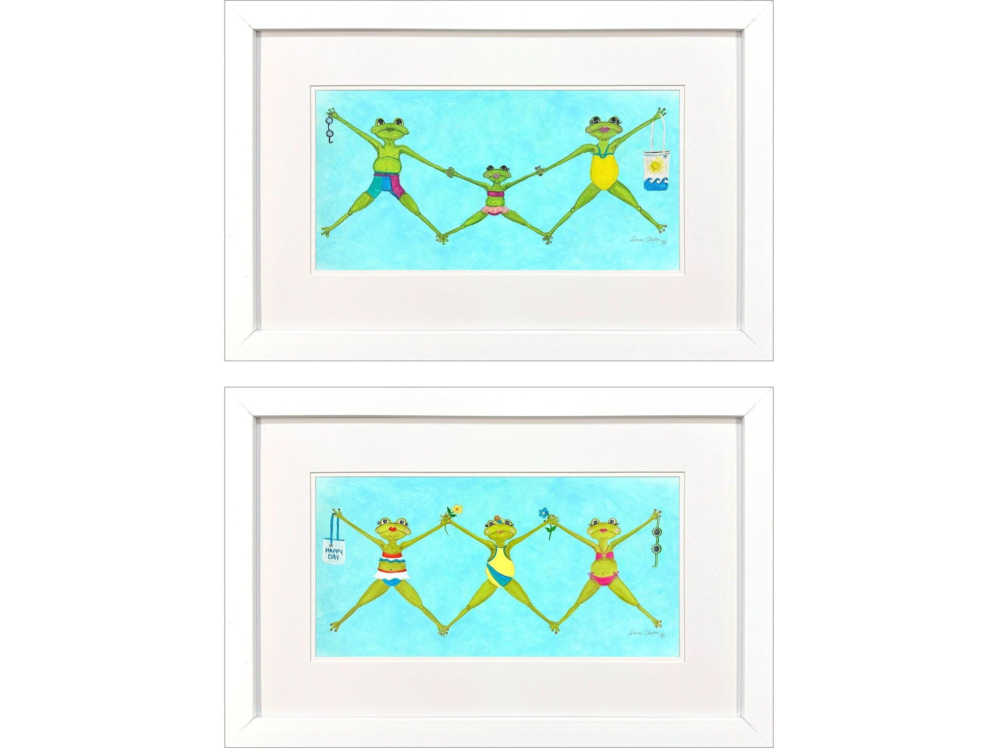 Summer Splash I Framed Art - Set of 2