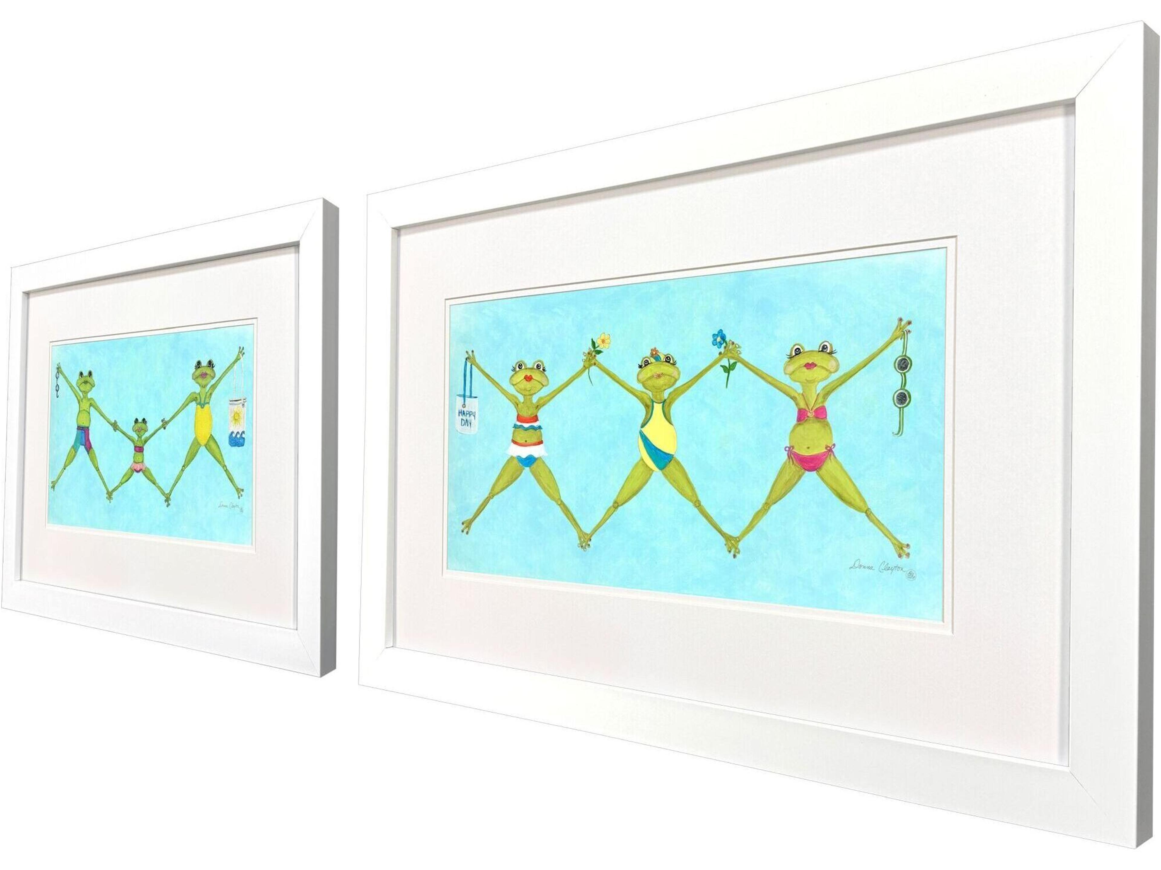 Paragon Summer Splash I Framed Art - Set of 2