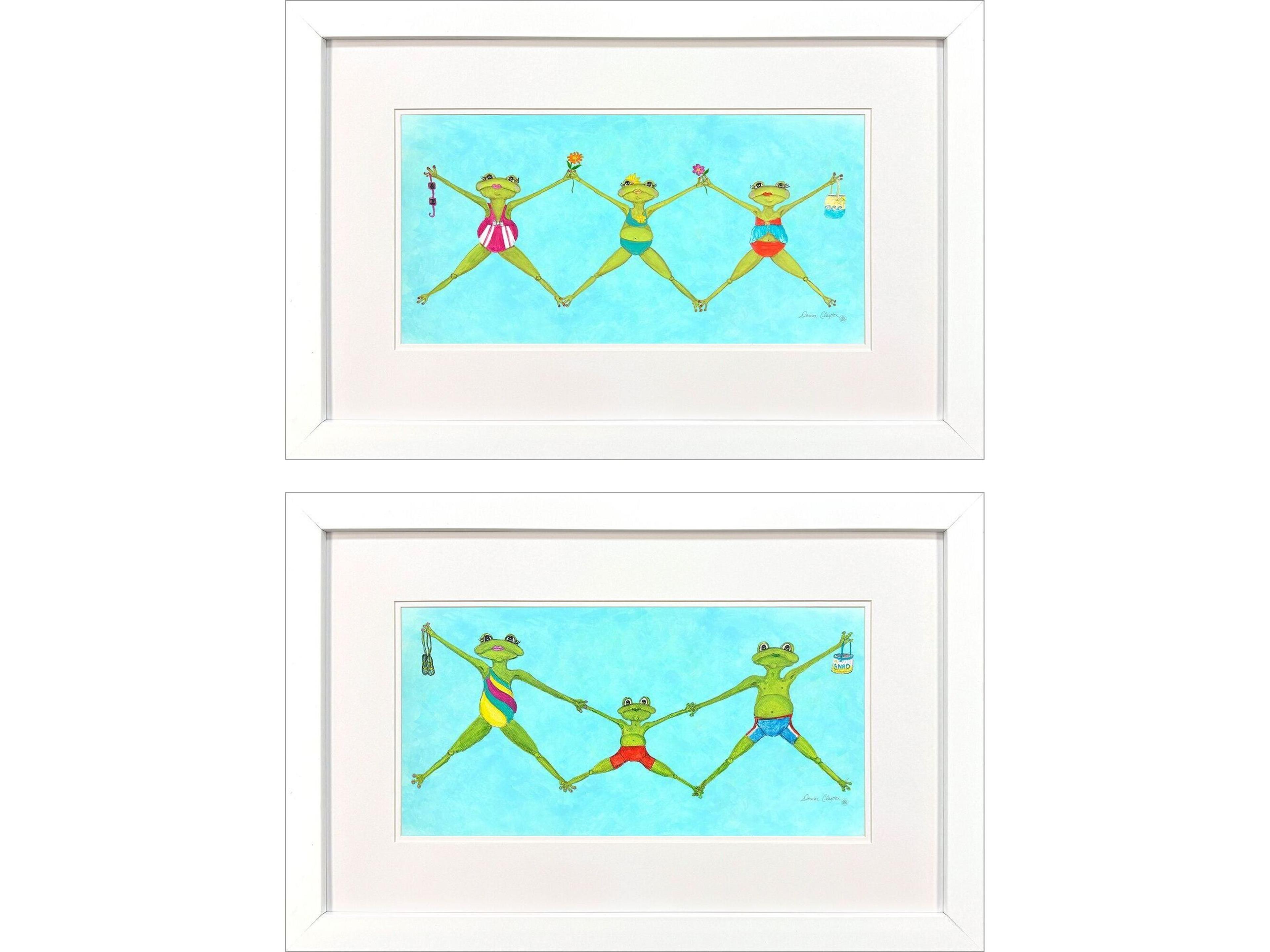 Paragon Summer Splash II Framed Art - Set of 2
