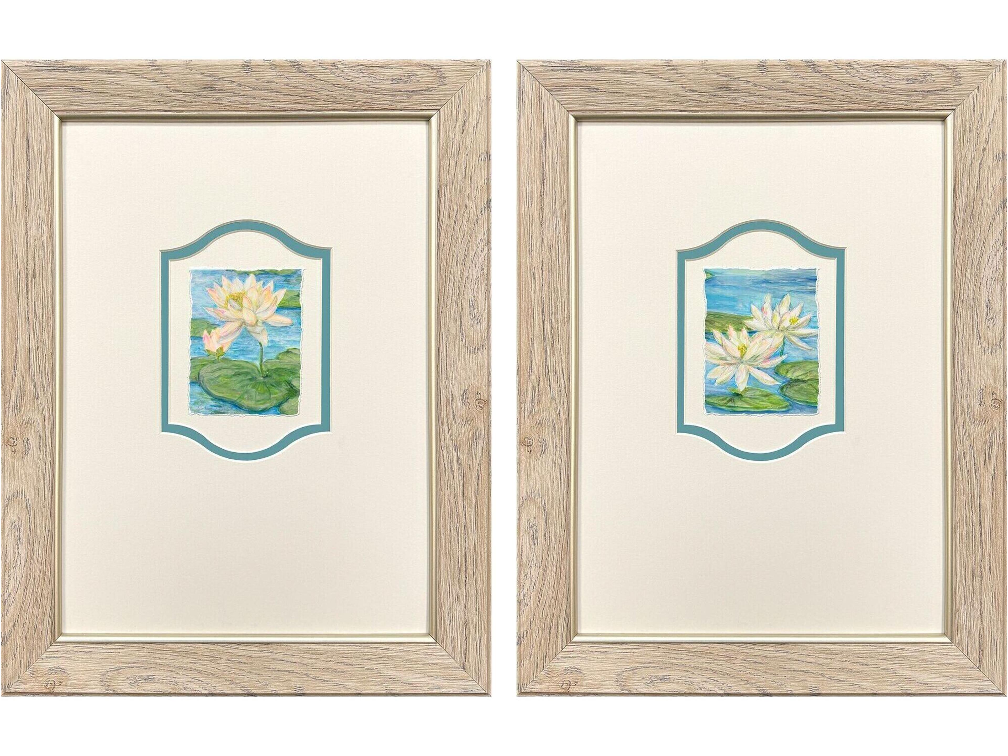 Water Lily Reverie Framed Art - Set of 2