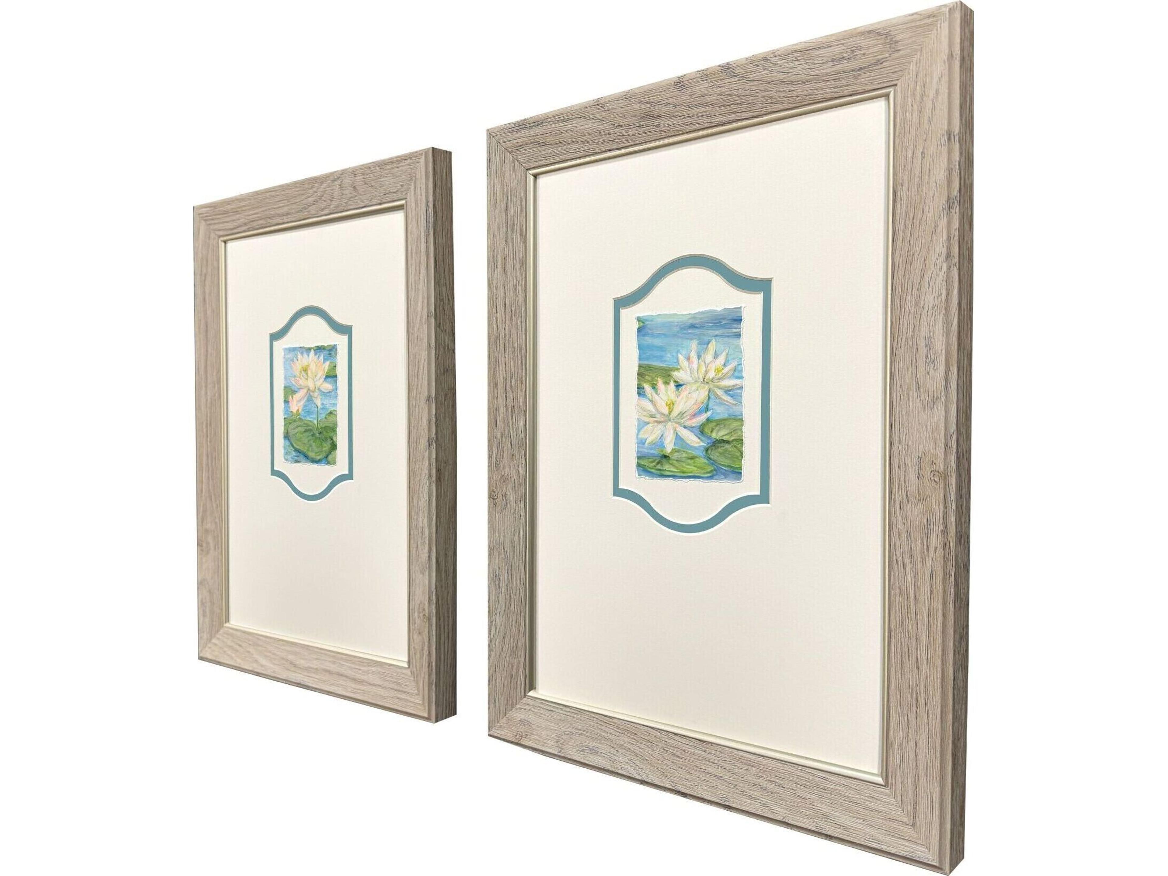 Paragon Water Lily Reverie Framed Art - Set of 2