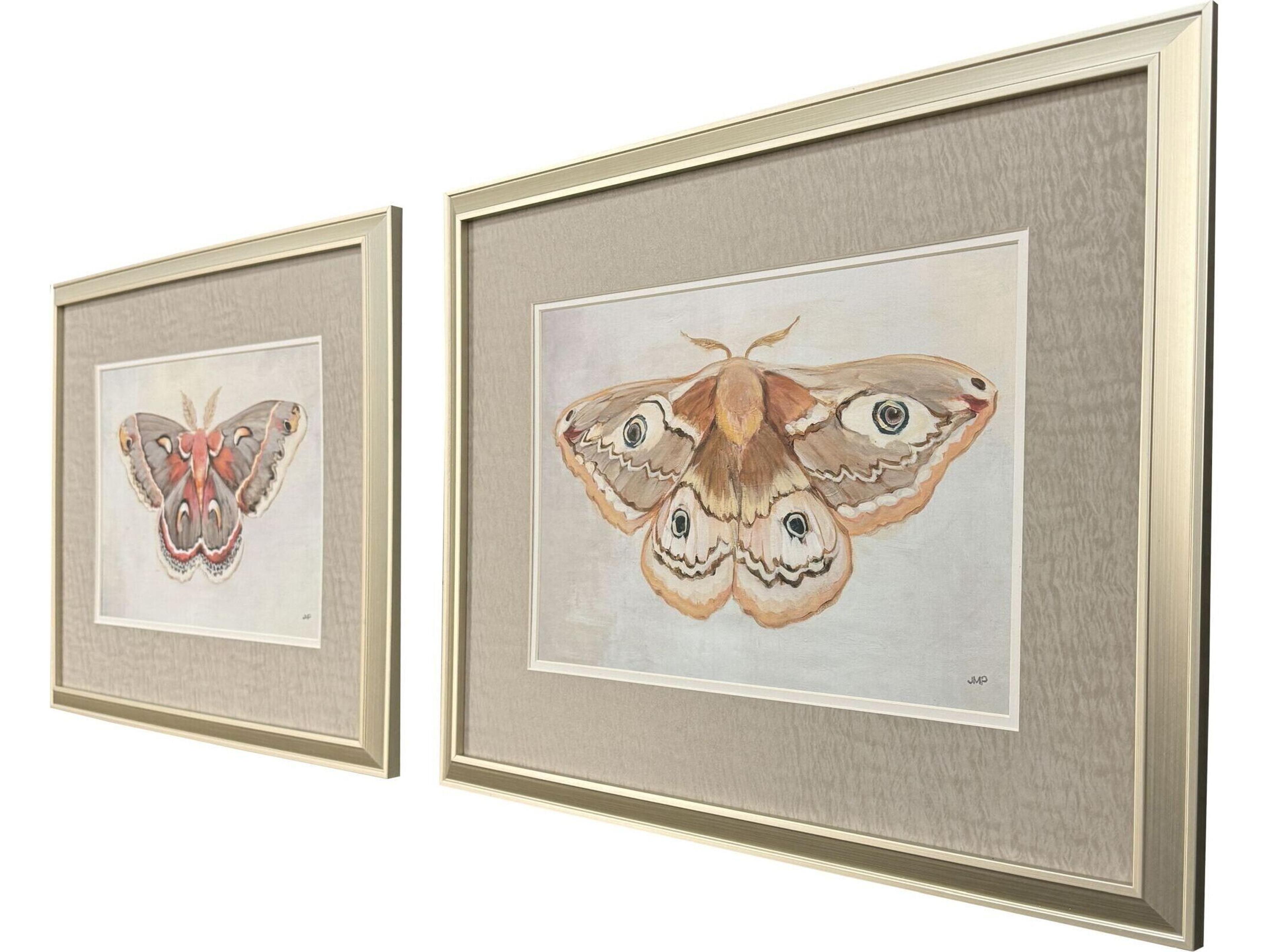 Paragon Forest Moth Framed Art - Set of 2