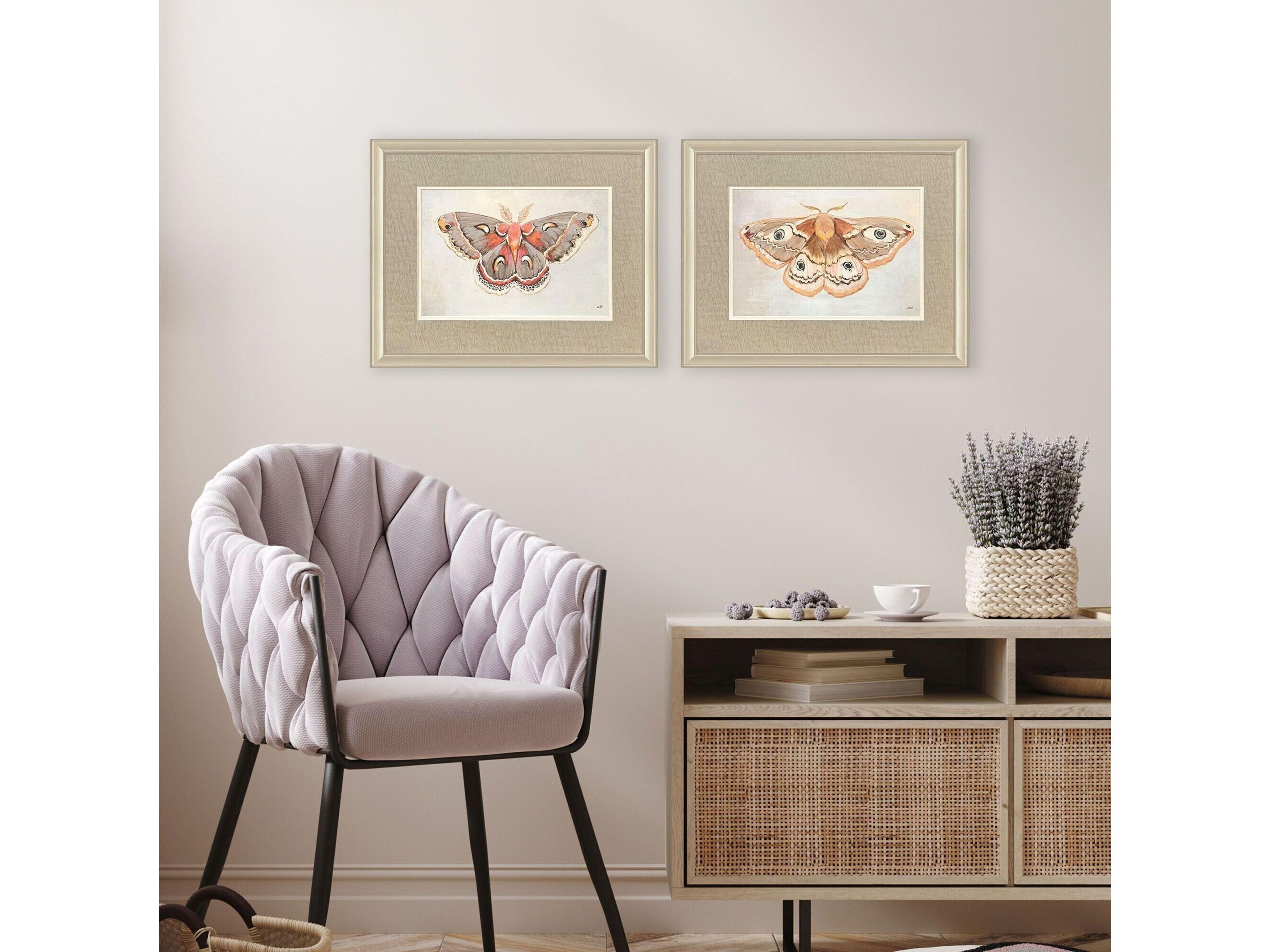 Paragon Forest Moth Framed Art - Set of 2