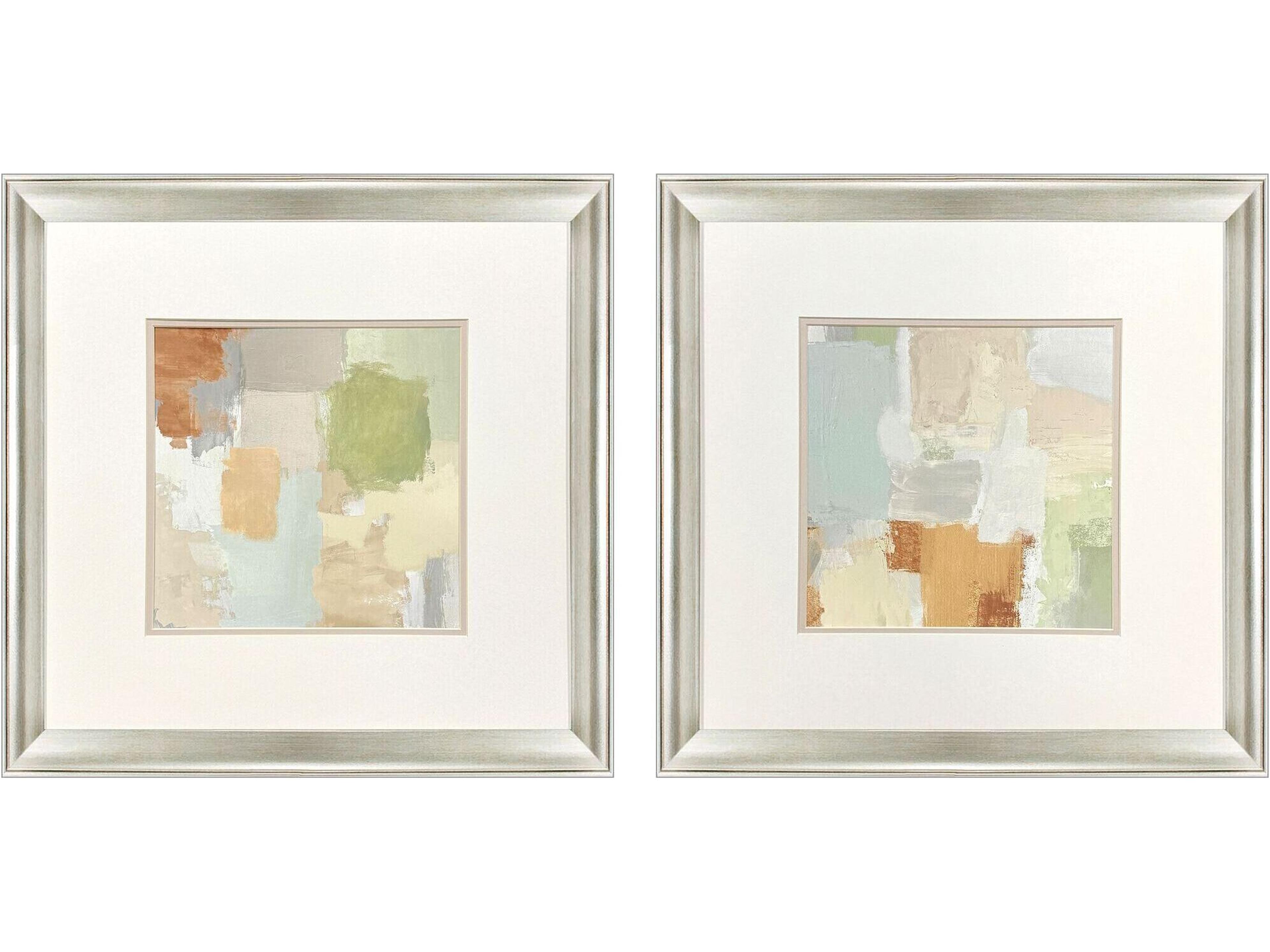 Painted Sketch Framed Art - Set of 2