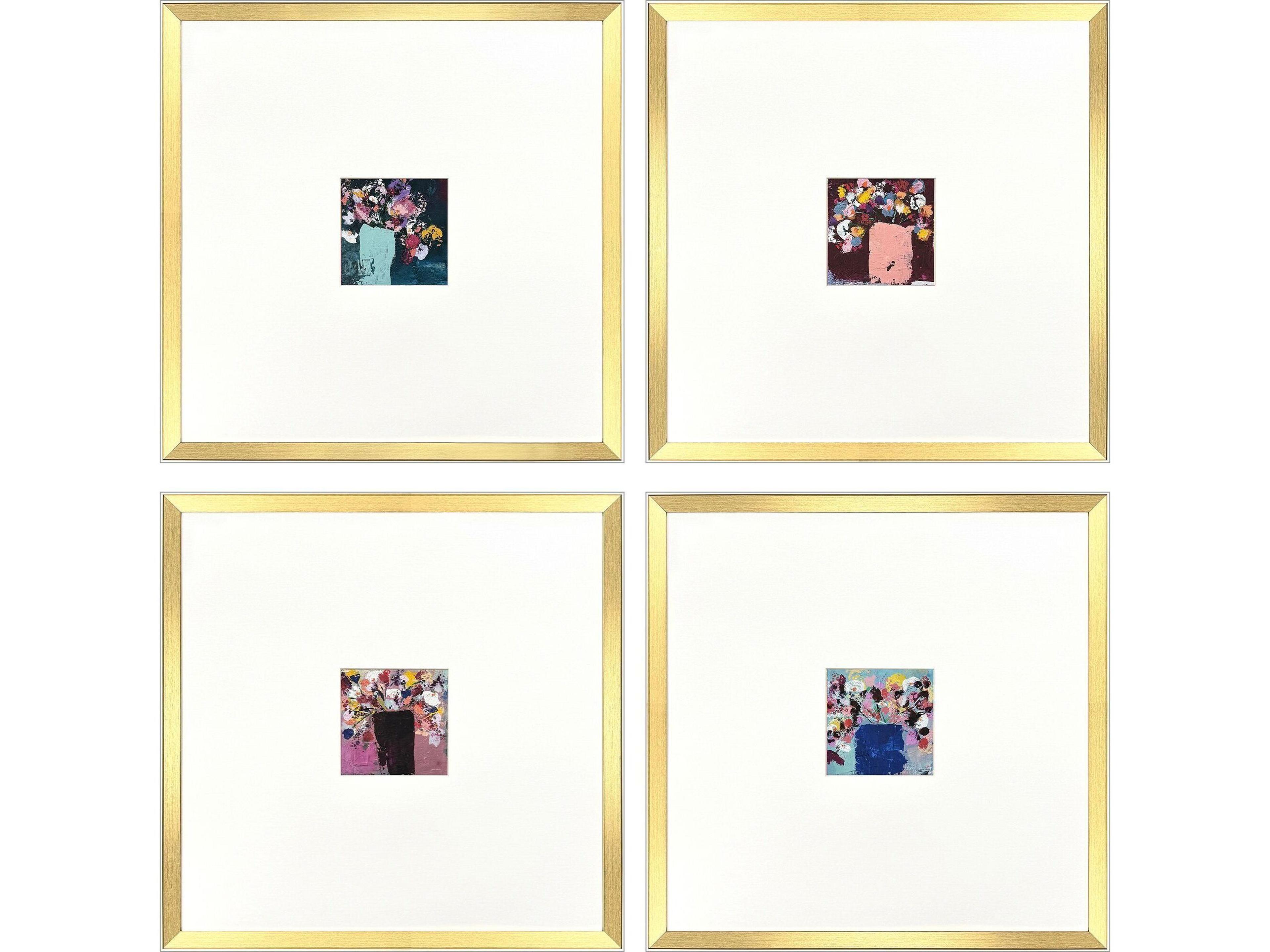 Floral Emotions Framed Art - Set of 4