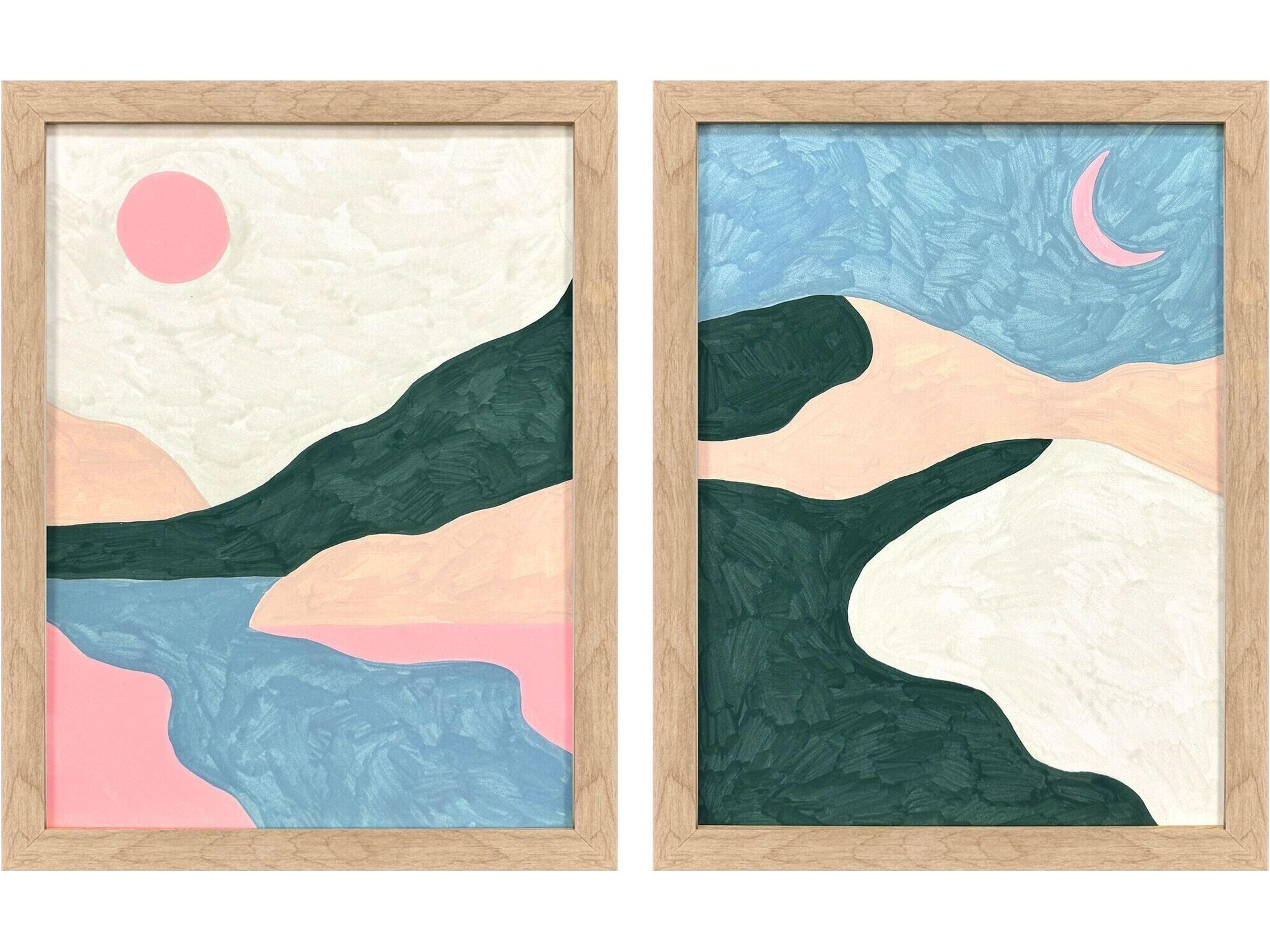 Paragon Whimsical Oasis Framed Art - Set of 2