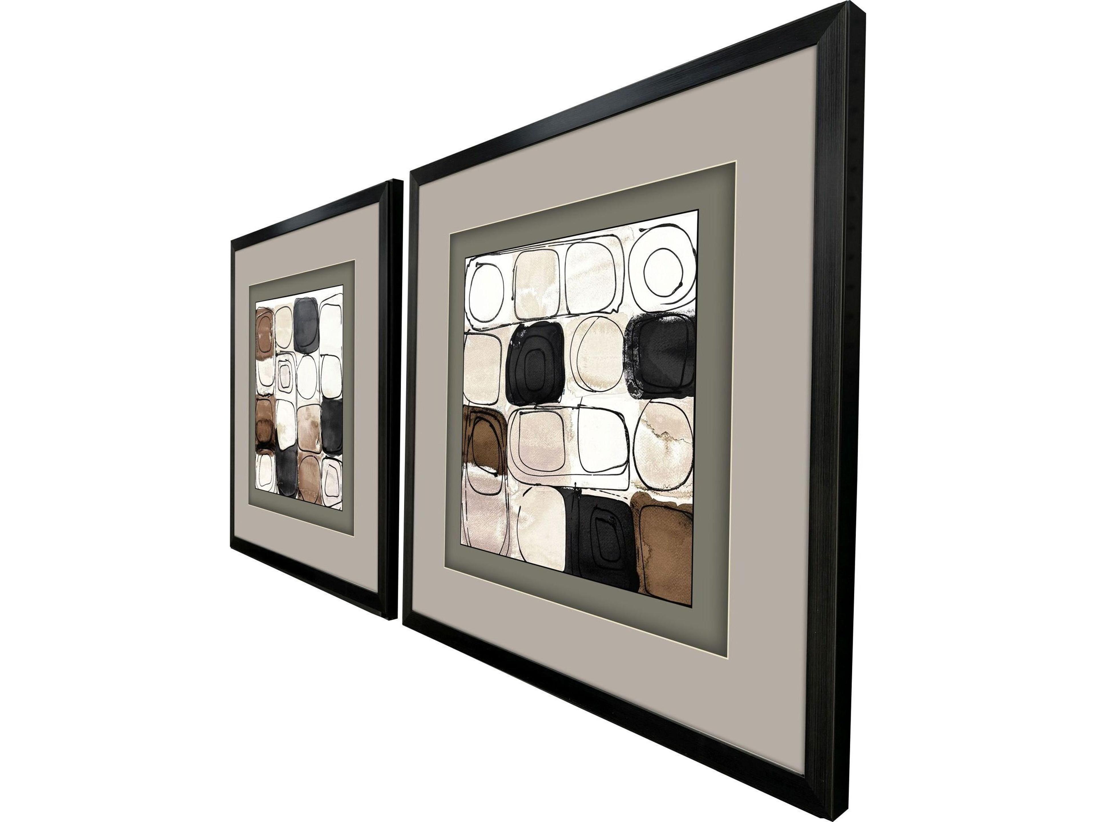 Paragon Circular Square Framed Art - Set of 2
