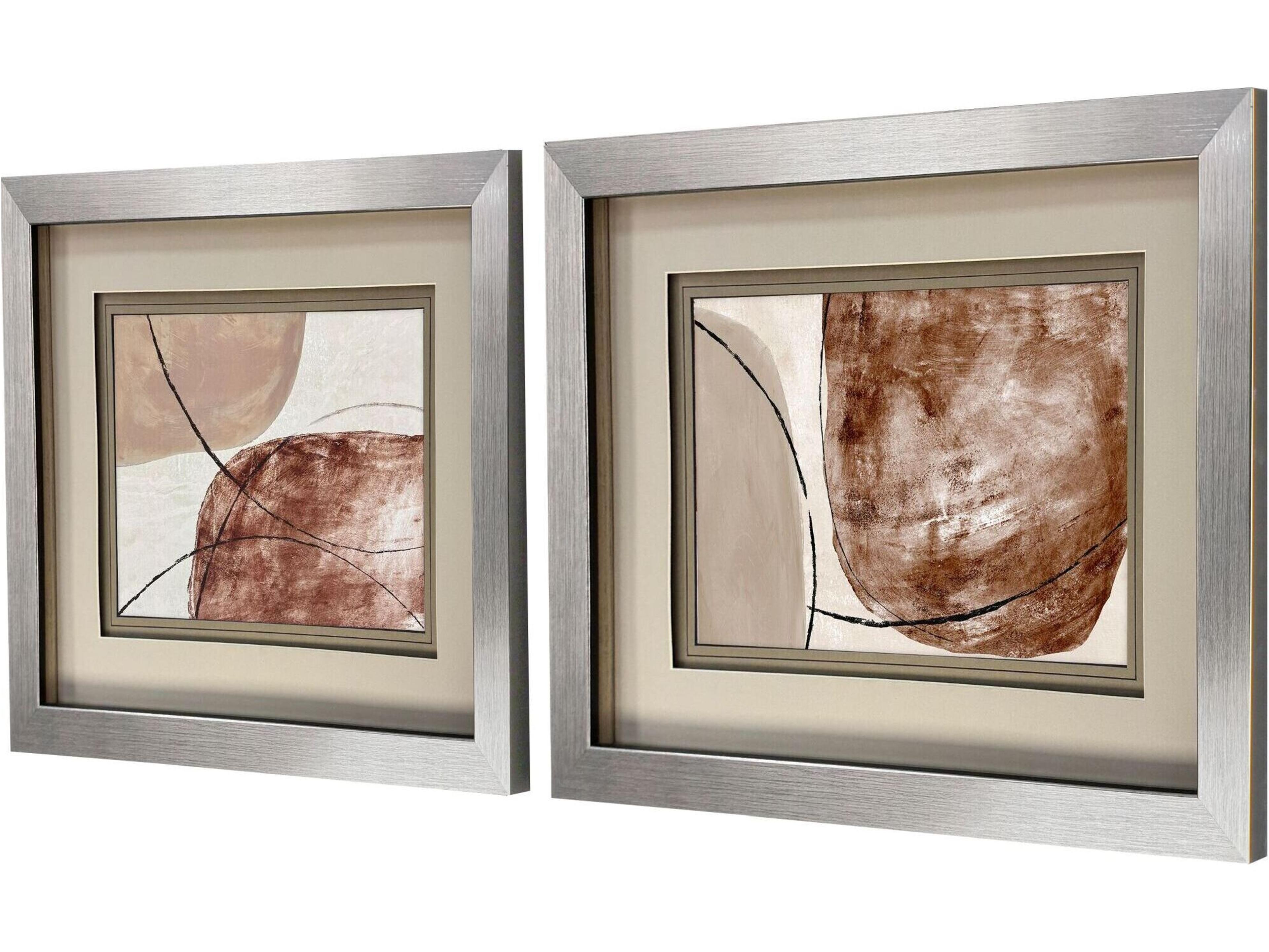 Paragon Shining Taupe Framed Art - Set of 2