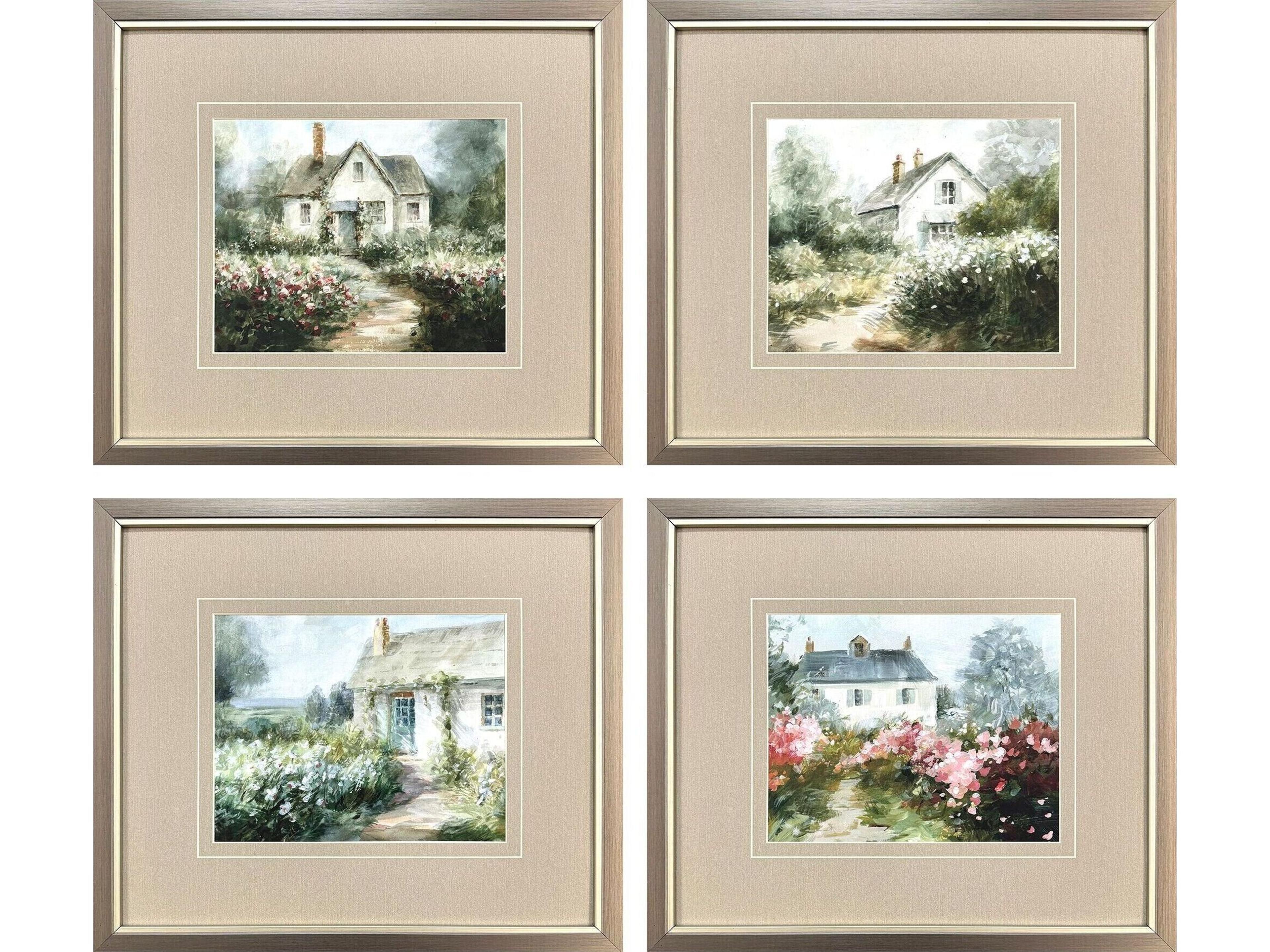 Paragon Cottage Garden Framed Art - Set of 4